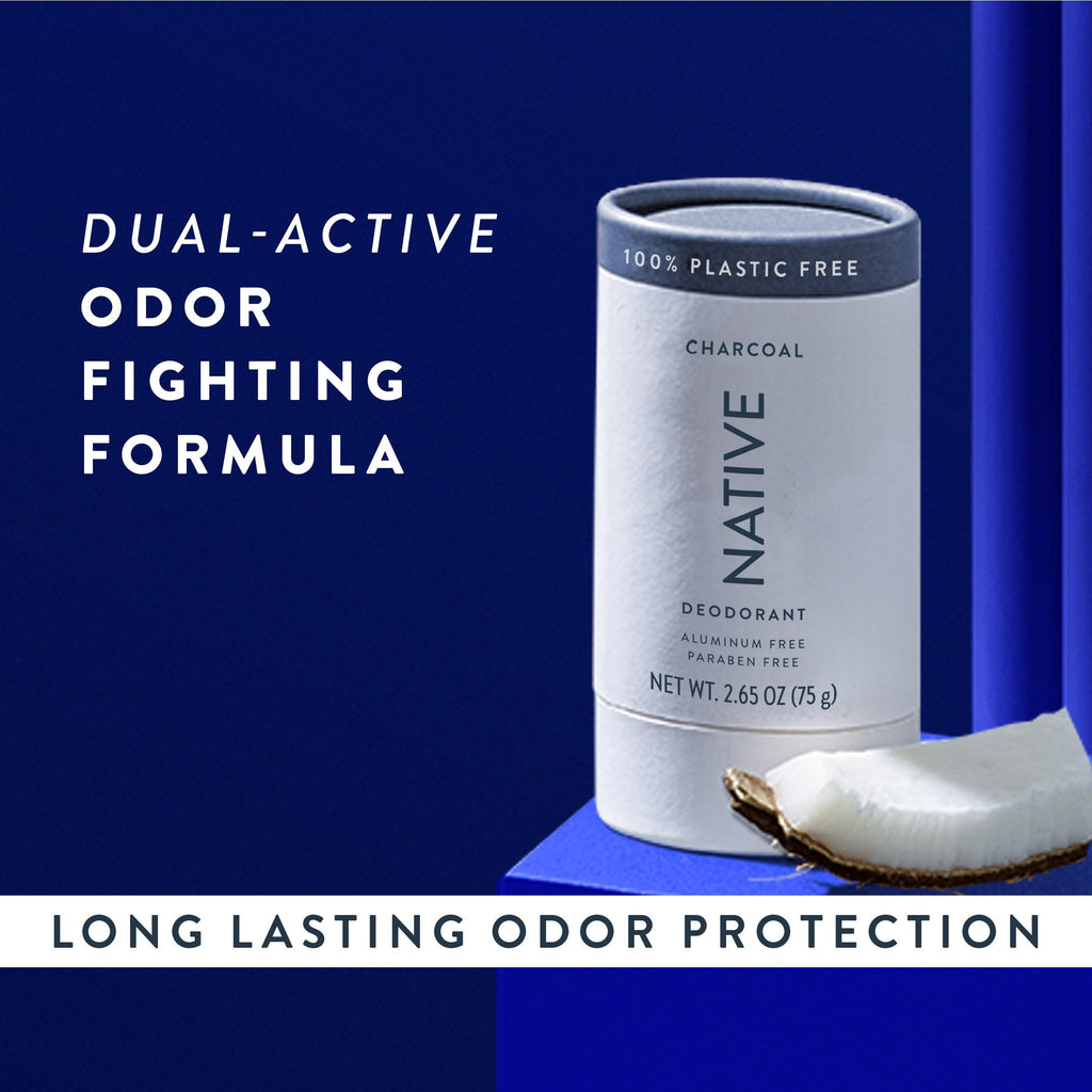 Charcoal Plastic Free Deodorant Stick Classic 2.65oz Care Collection