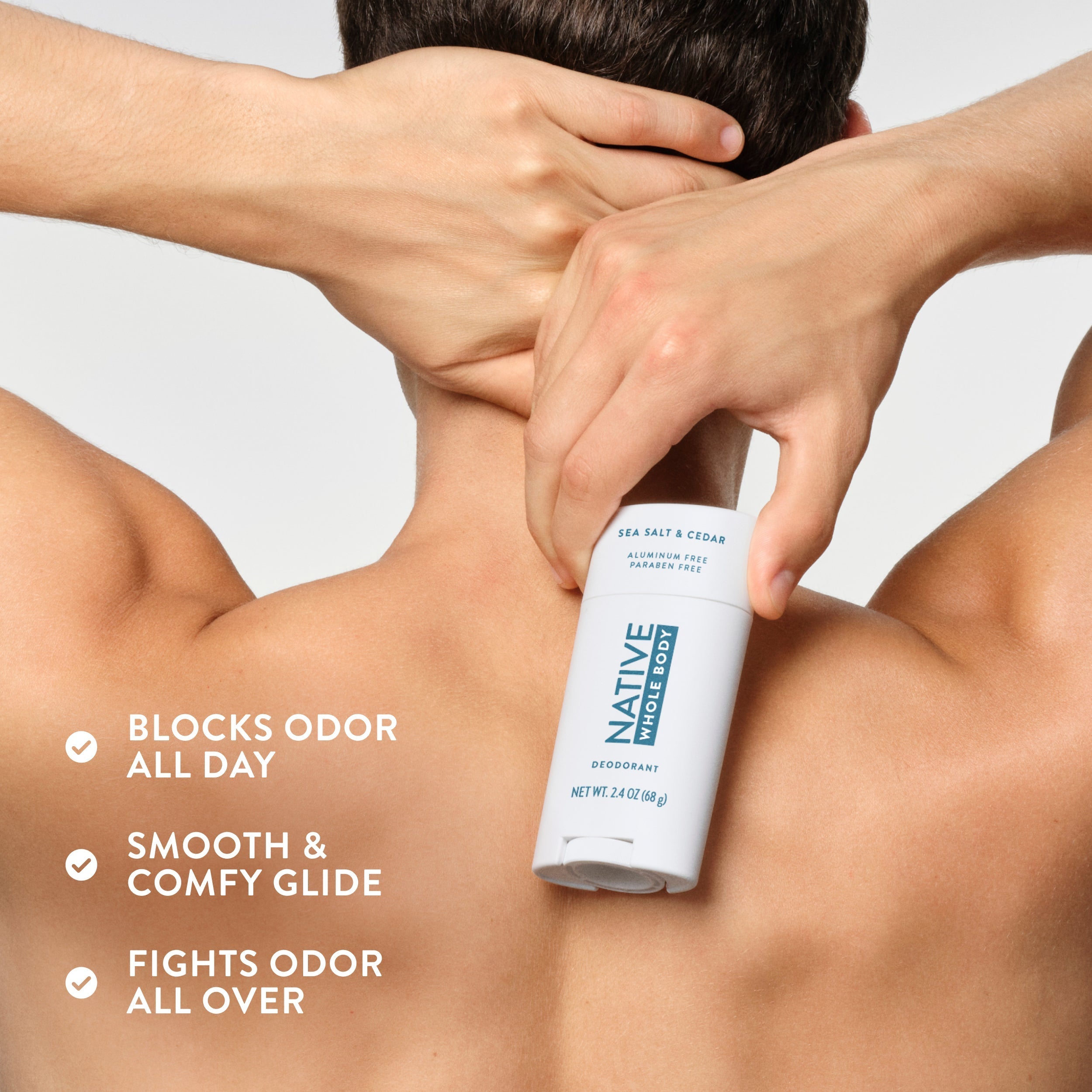 Sea Salt and Cedar Whole Body Deodorant Stick Classic 2.4oz Care Collection