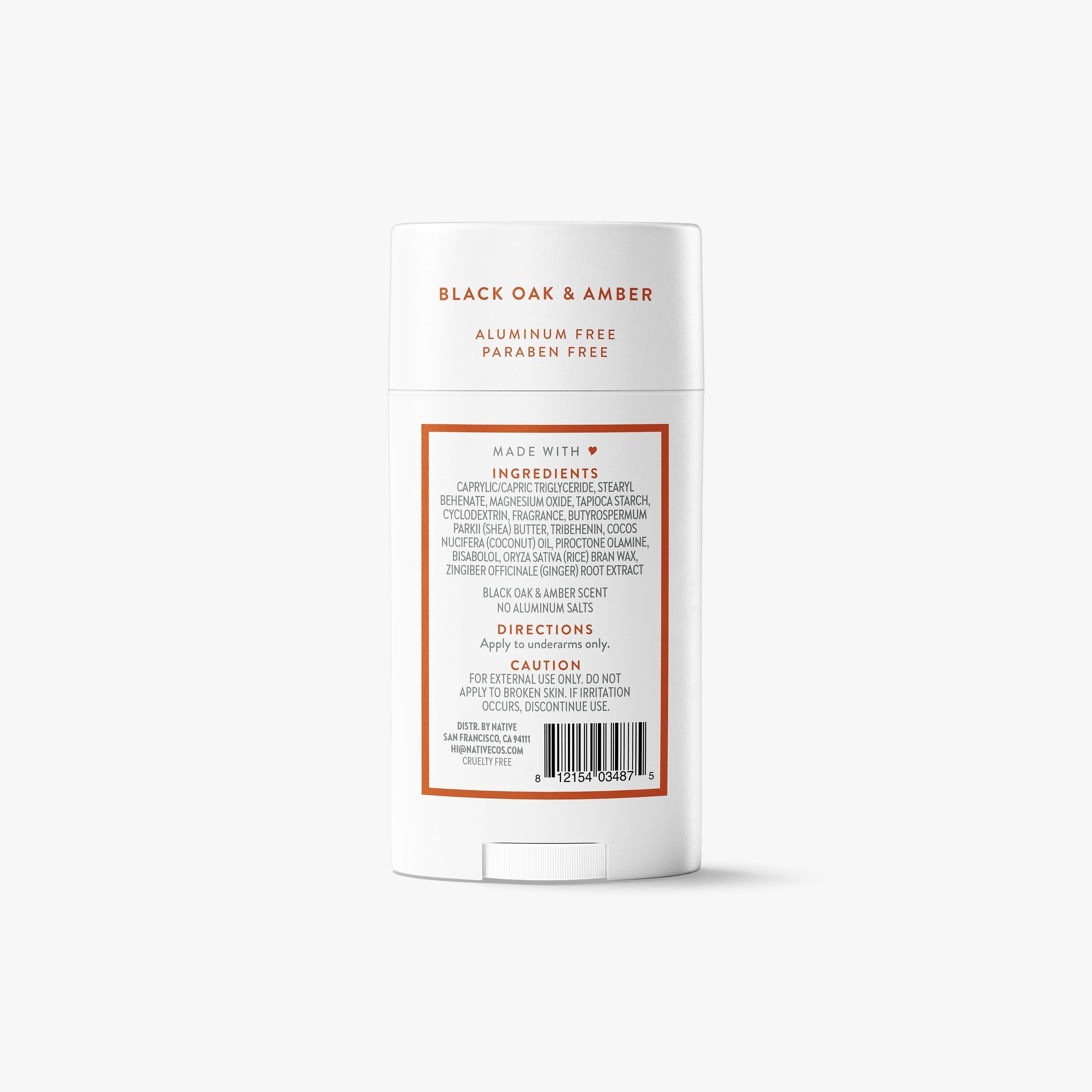 Black Oak and Amber Deodorant Stick Classic 2.65oz Care Collection