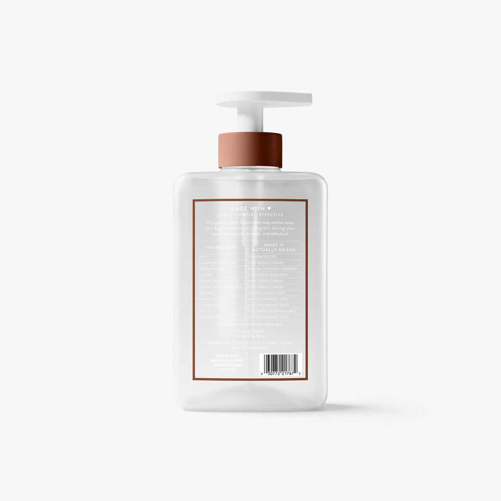 Coconut and Vanilla Hand Soap Classic 13oz Care Collection