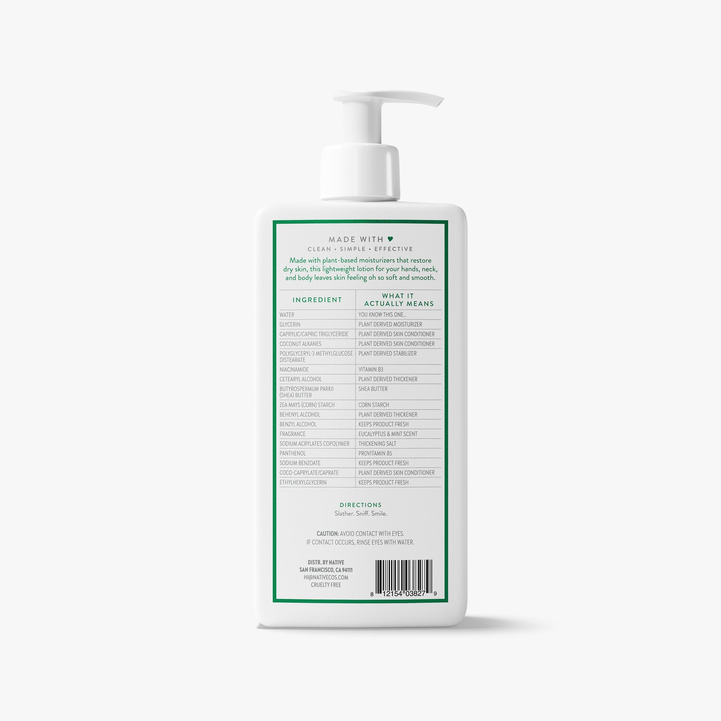 Eucalyptus and Mint Body Lotion Classic 16.5oz Care Collection