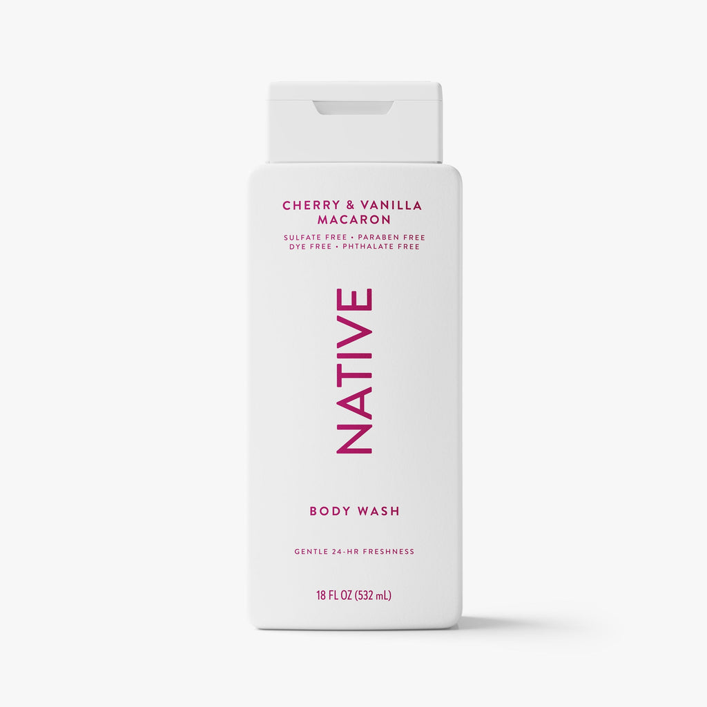 Cherry and Vanilla Macaron Body Wash Classic 18oz Care Collection
