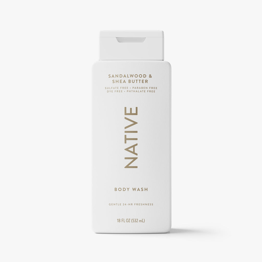 Sandalwood and Shea Butter Body Wash Classic 18oz Care Collection