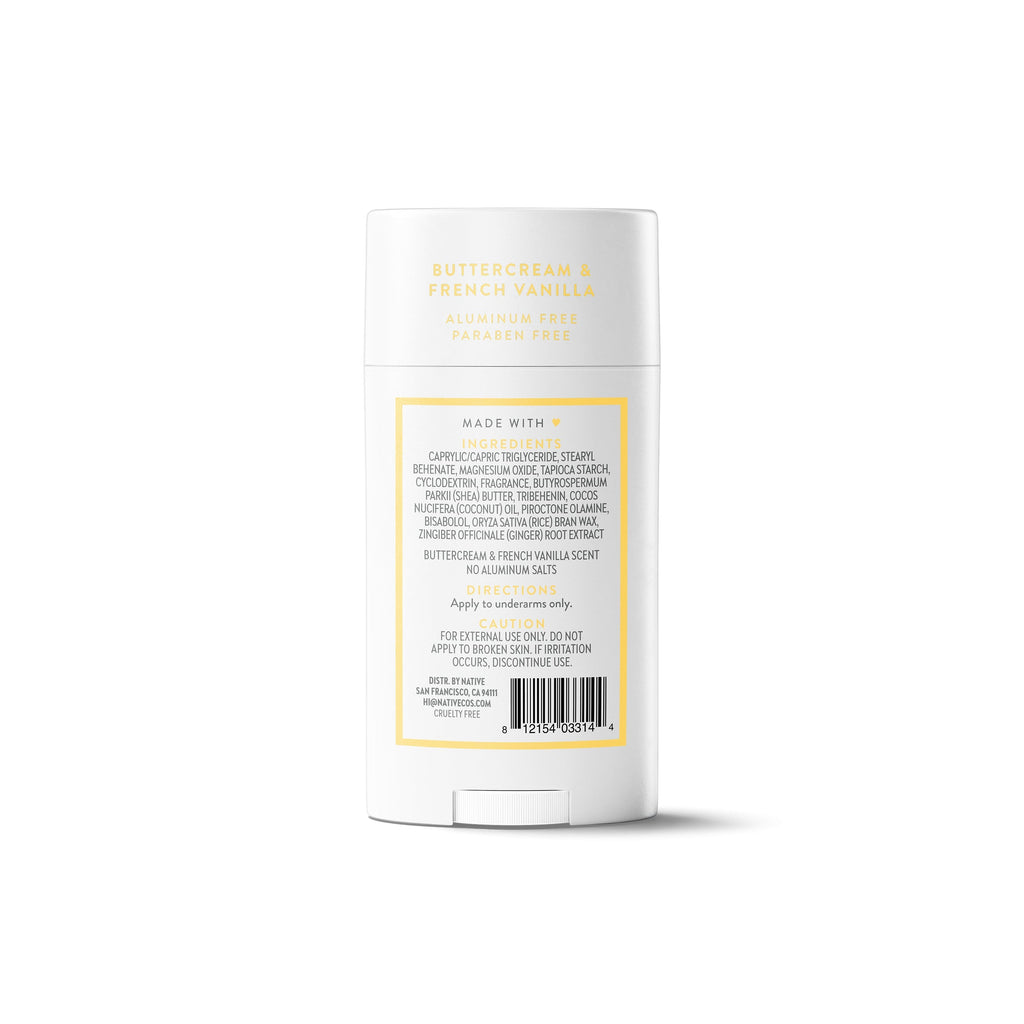 Buttercream and French Vanilla Deodorant Stick Classic 2.65oz Care Collection