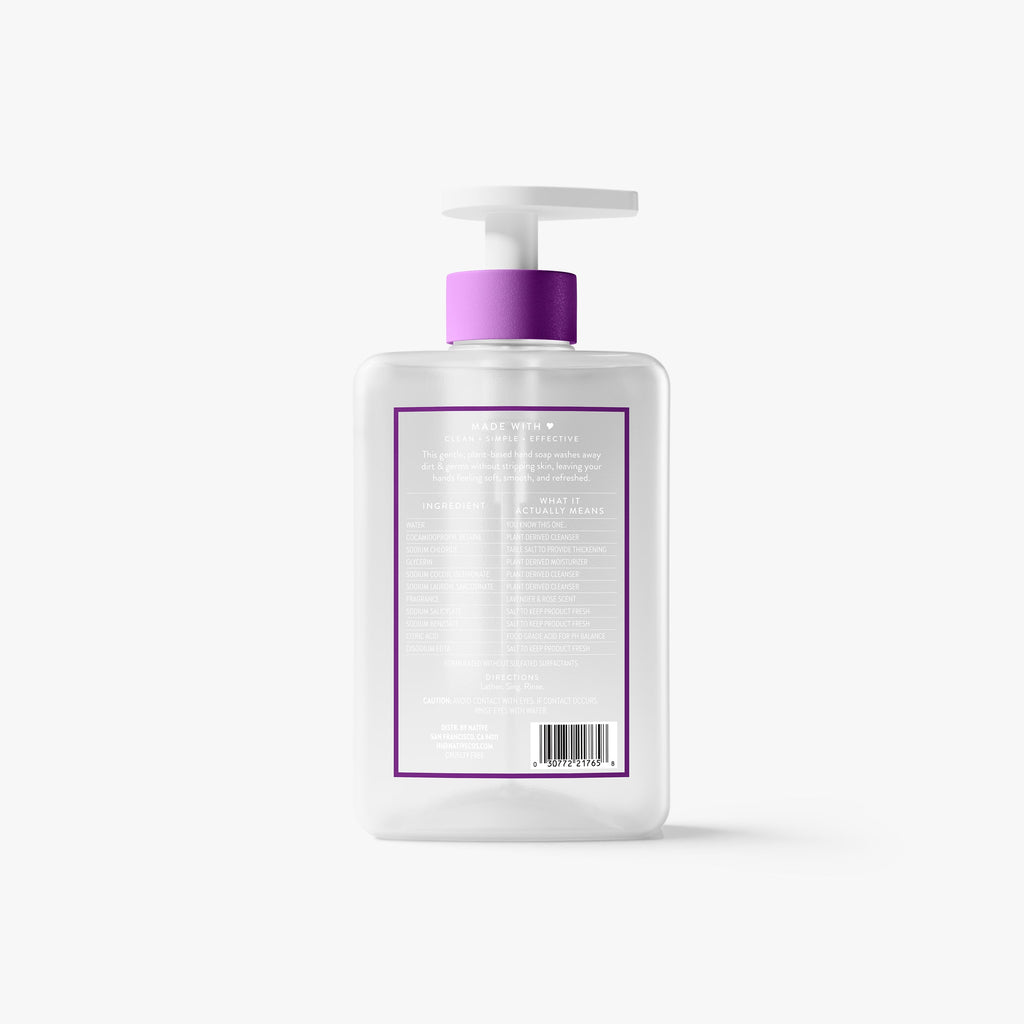Lavender and Rose Hand Soap Classic 13oz Care Collection