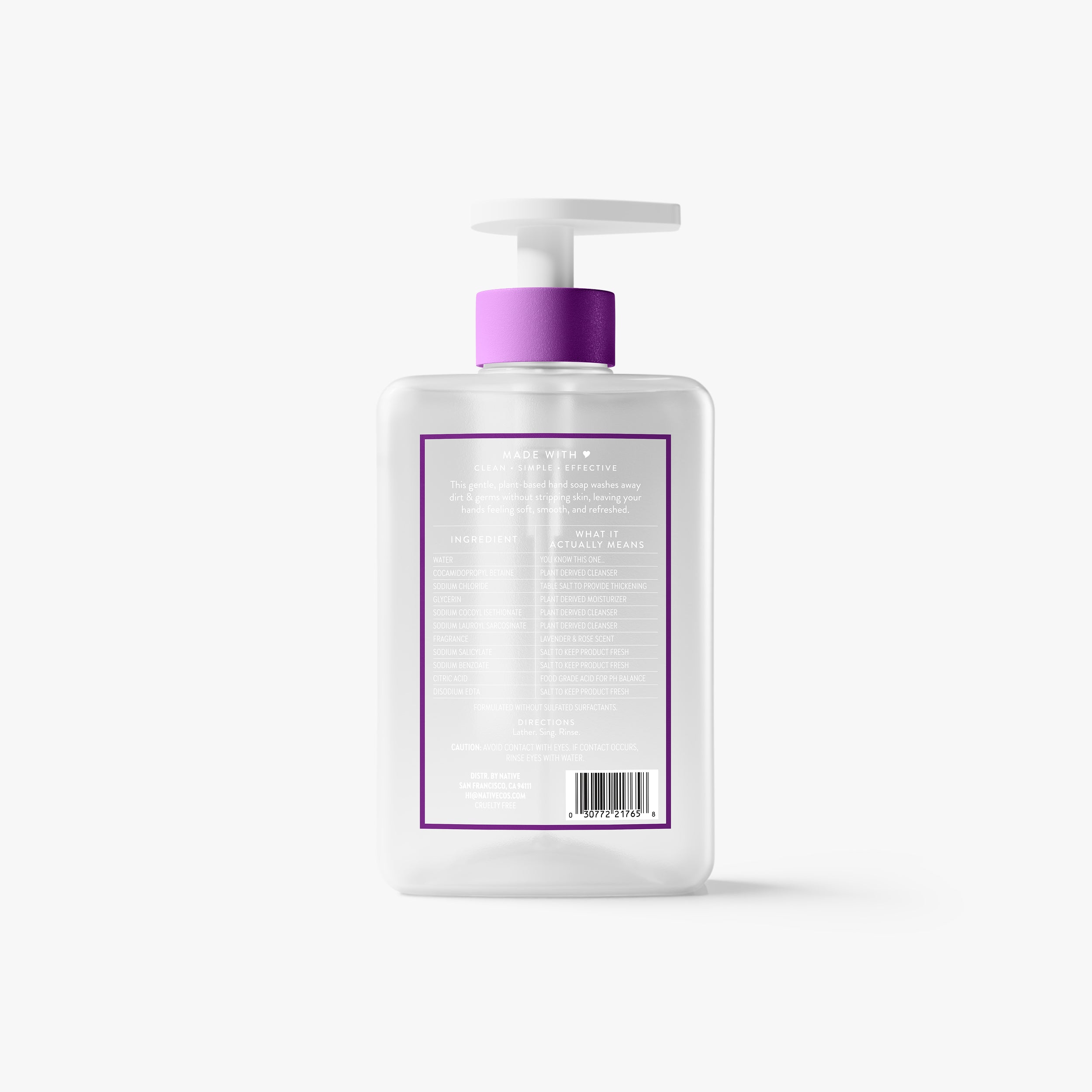 Lavender and Rose Hand Soap Classic 13oz Care Collection