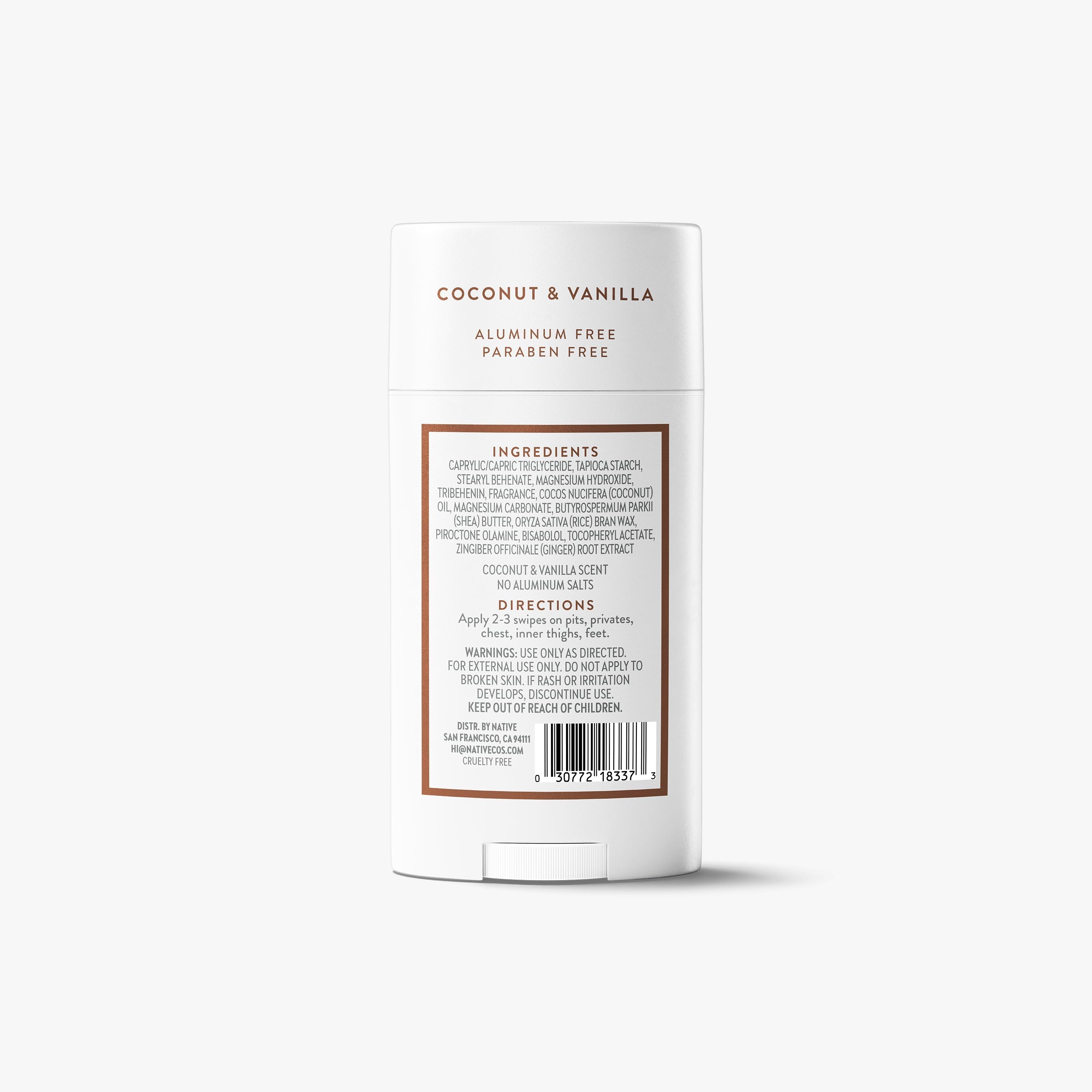 Coconut and Vanilla Whole Body Deodorant Stick Classic 2.4oz Care Collection