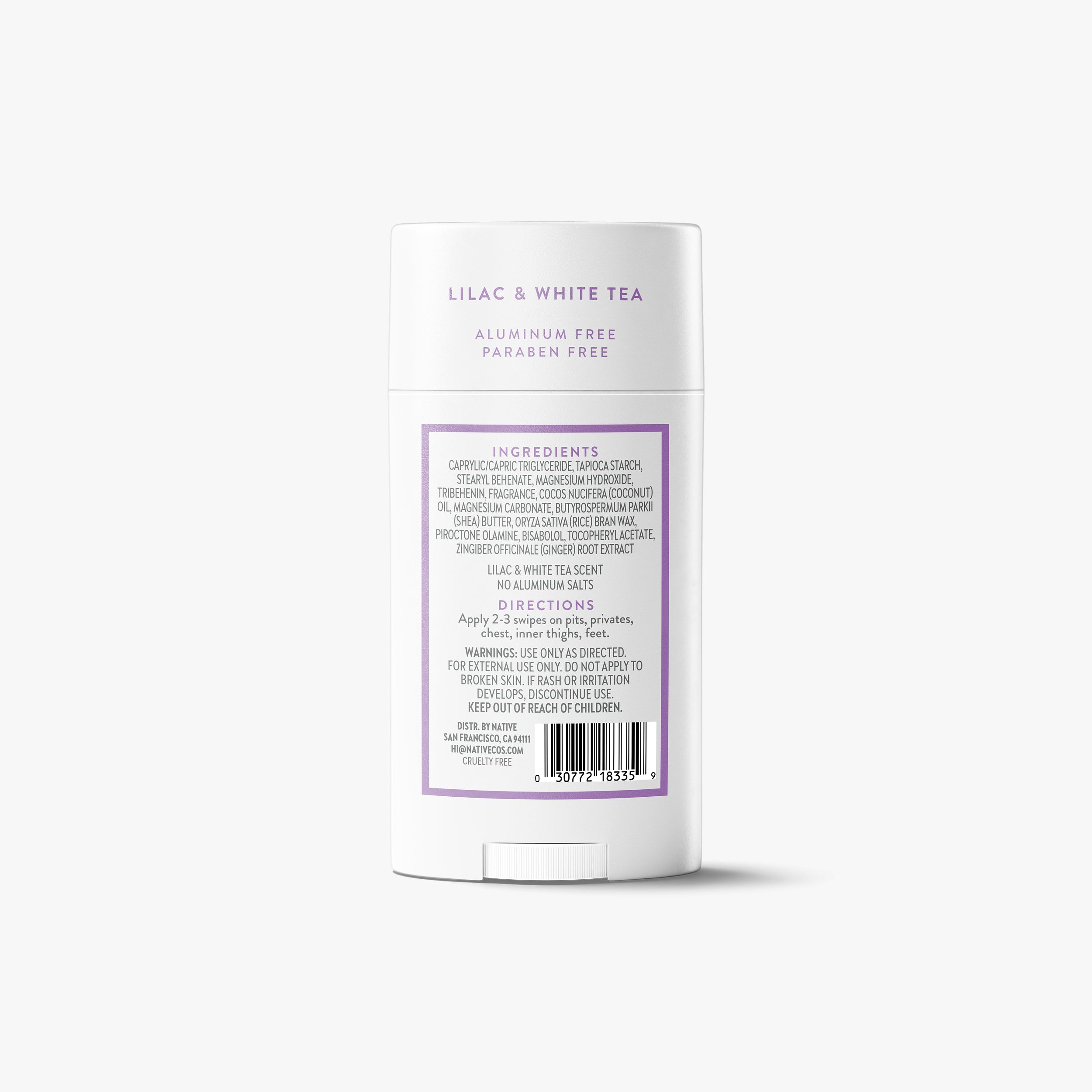 Lilac and White Tea Whole Body Deodorant Stick Classic 2.4oz Care Collection