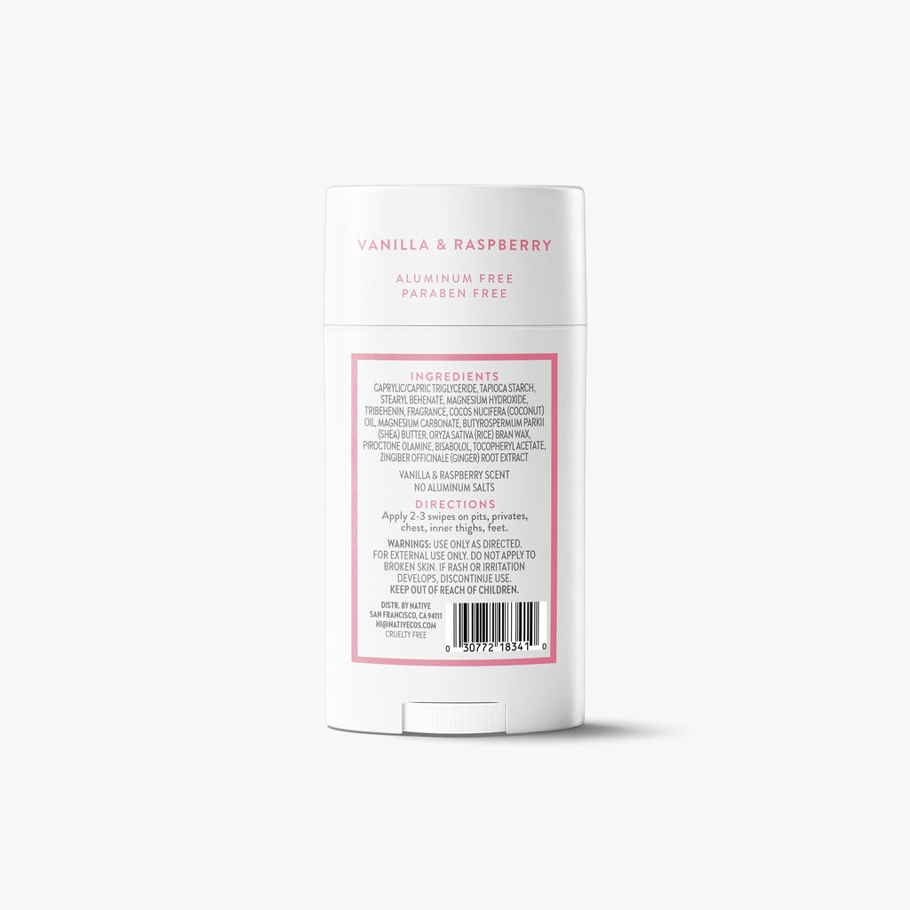 Vanilla and Raspberry Whole Body Deodorant Stick Classic 2.4oz Care Collection