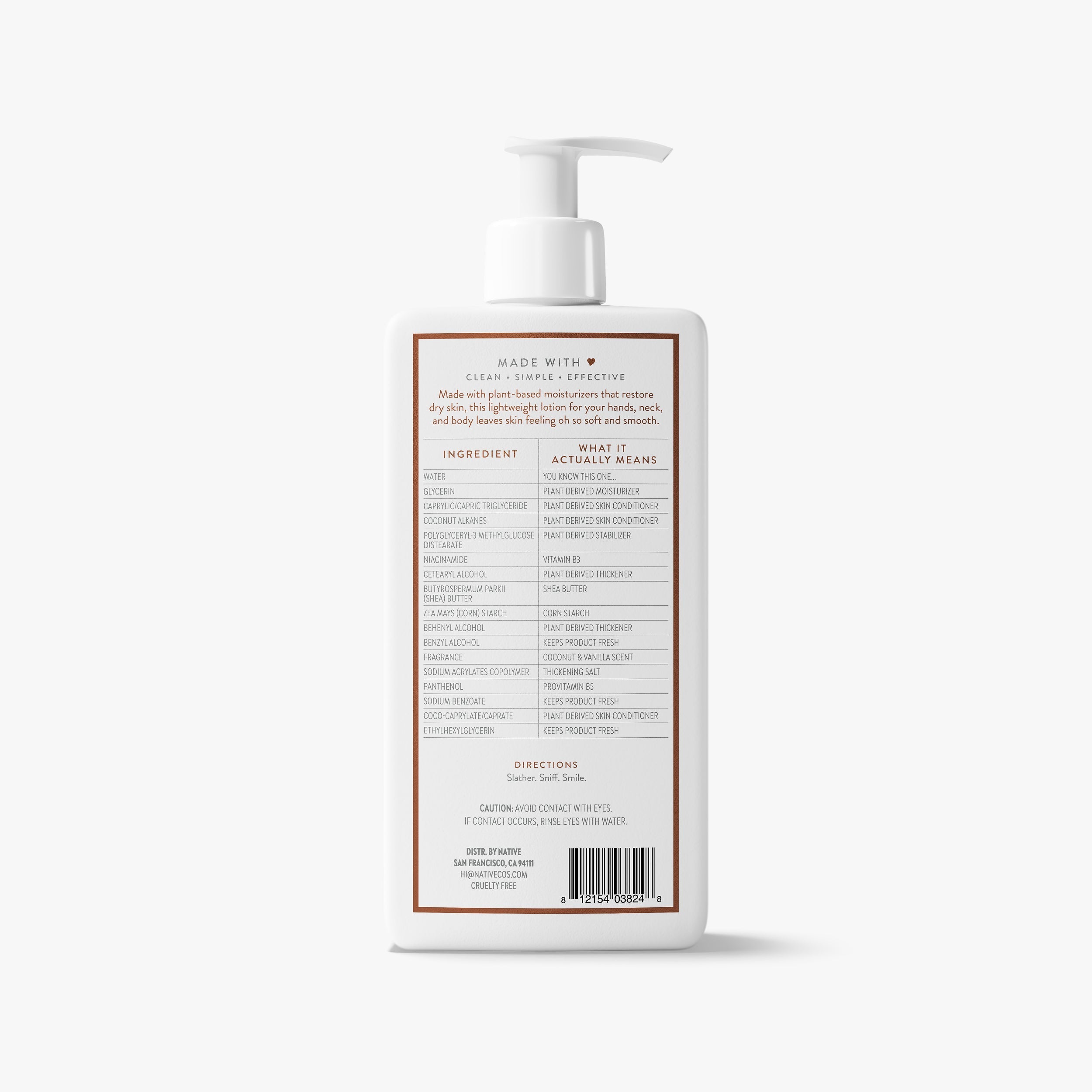 Coconut and Vanilla Body Lotion Classic 16.5oz Care Collection