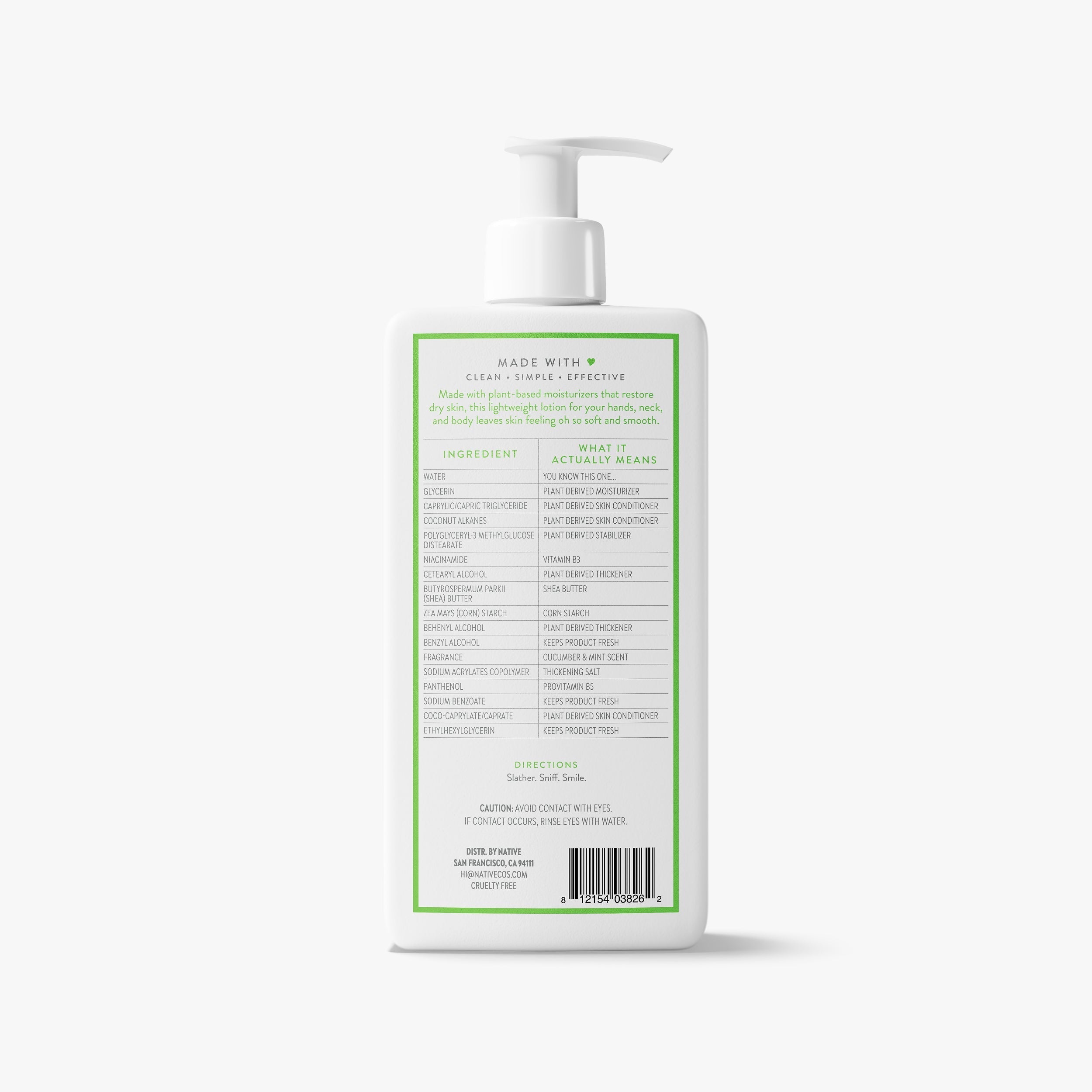 Cucumber and Mint Body Lotion Classic 16.5oz Care Collection