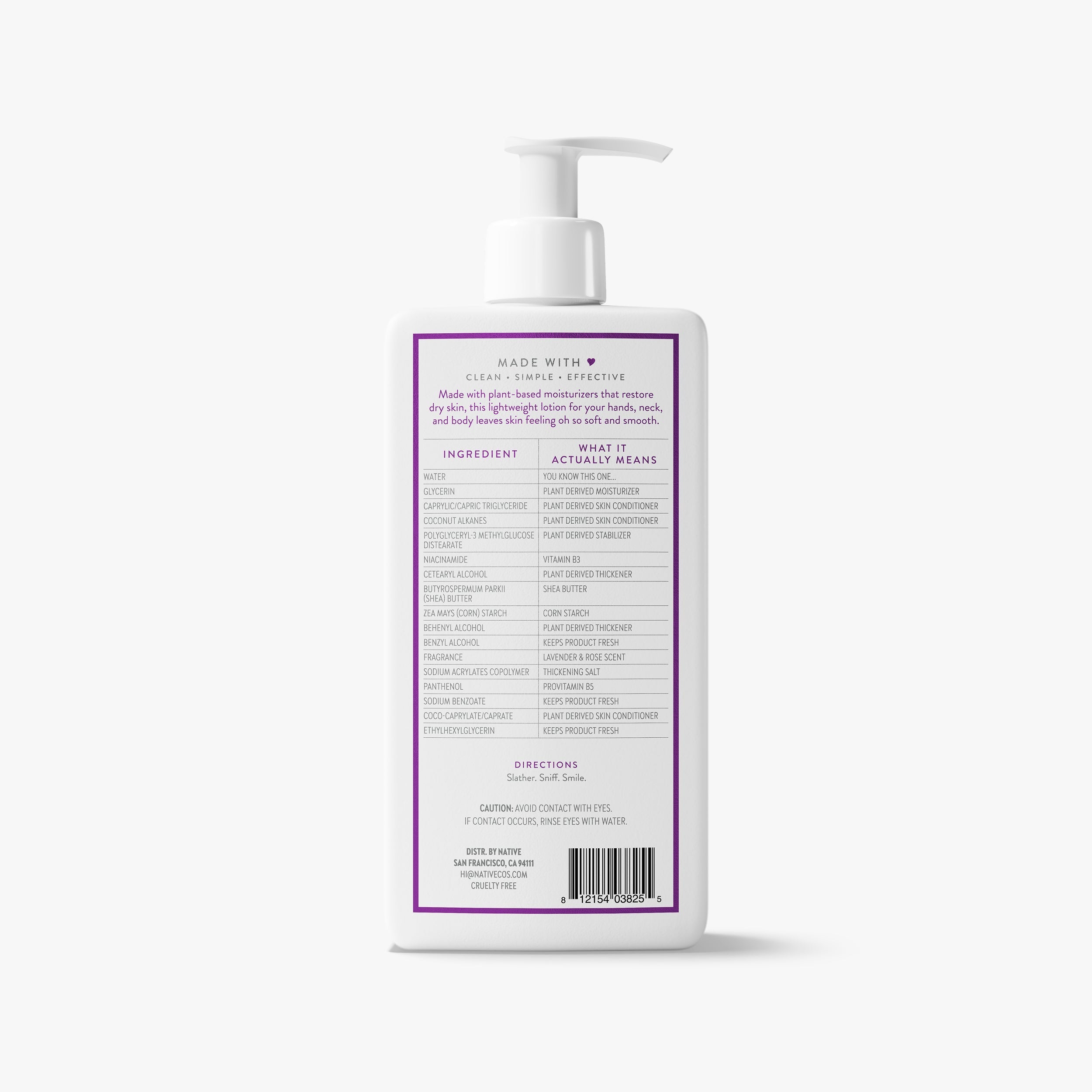 Lavender and Rose Body Lotion Classic 16.5oz Care Collection