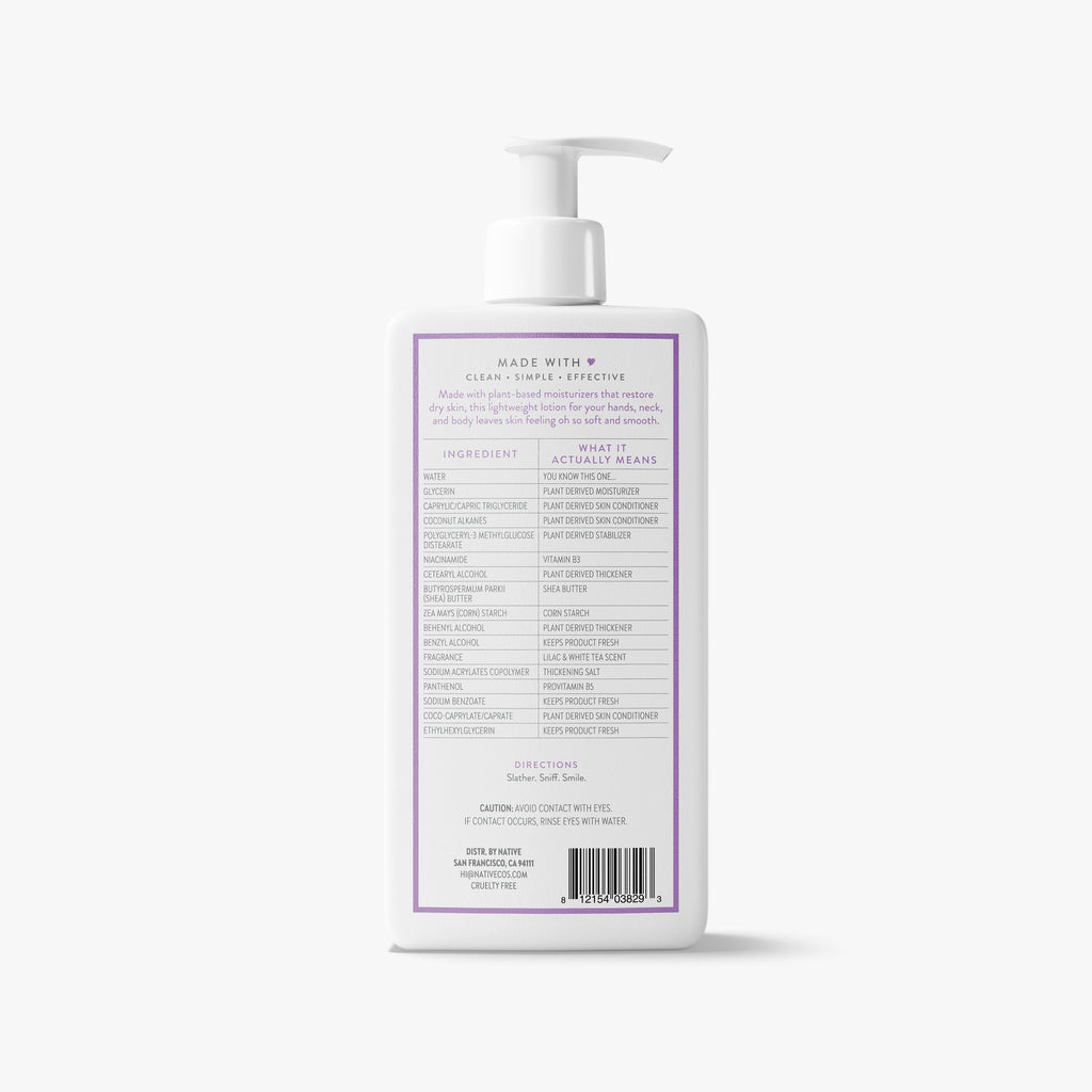 Lilac and White Tea Body Lotion Classic 16.5oz Care Collection
