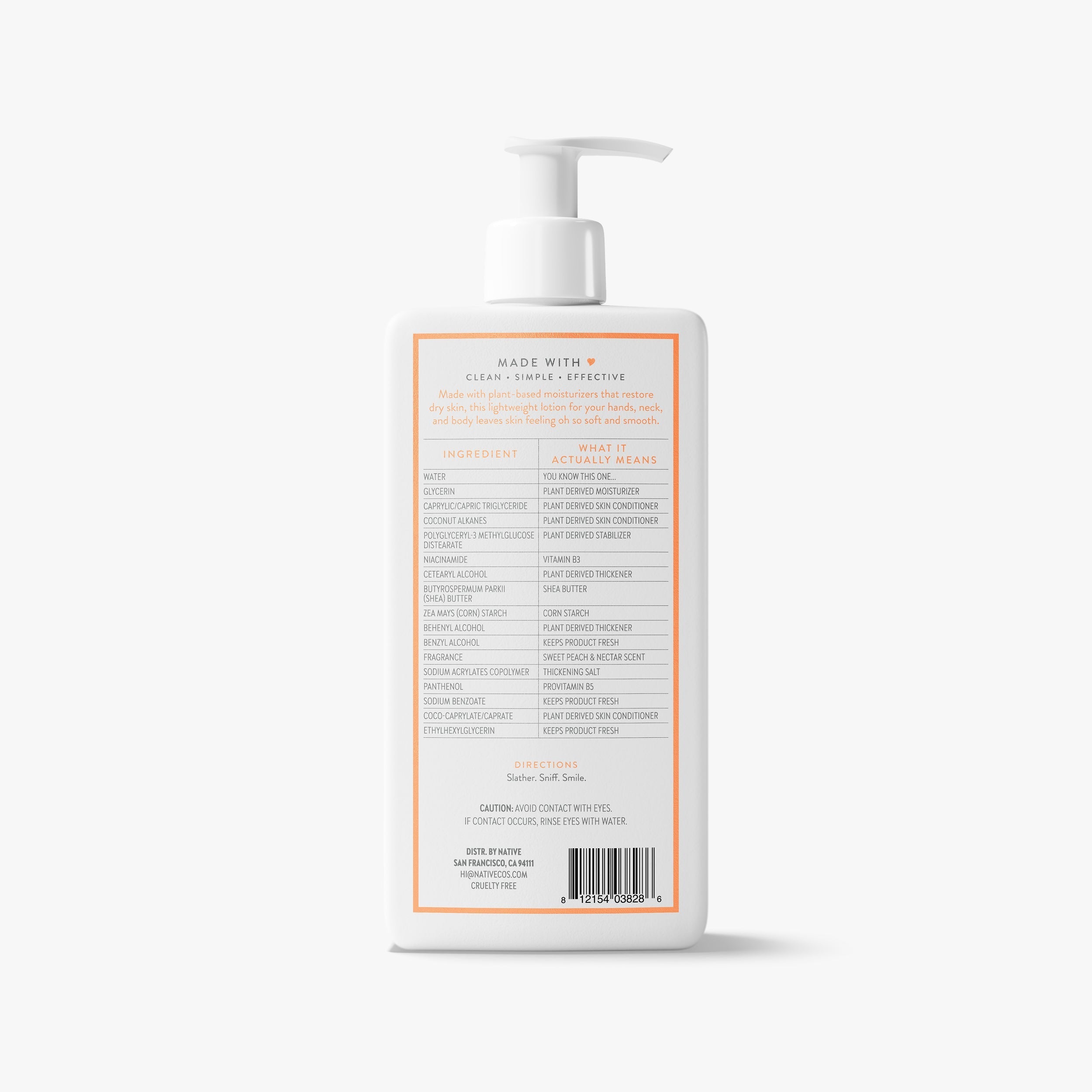 Sweet Peach and Nectar Body Lotion Classic 16.5oz Care Collection