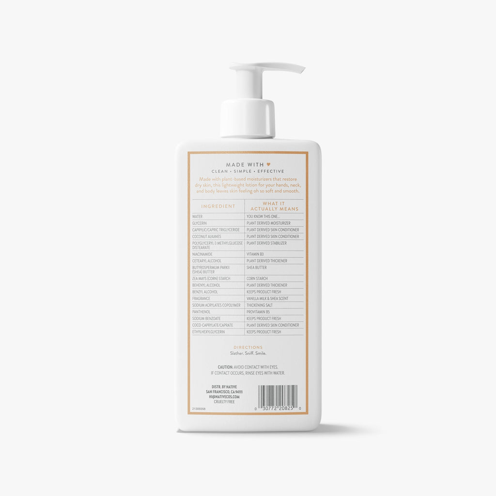 Vanilla Milk and Shea Body Lotion Classic 16.5oz Care Collection