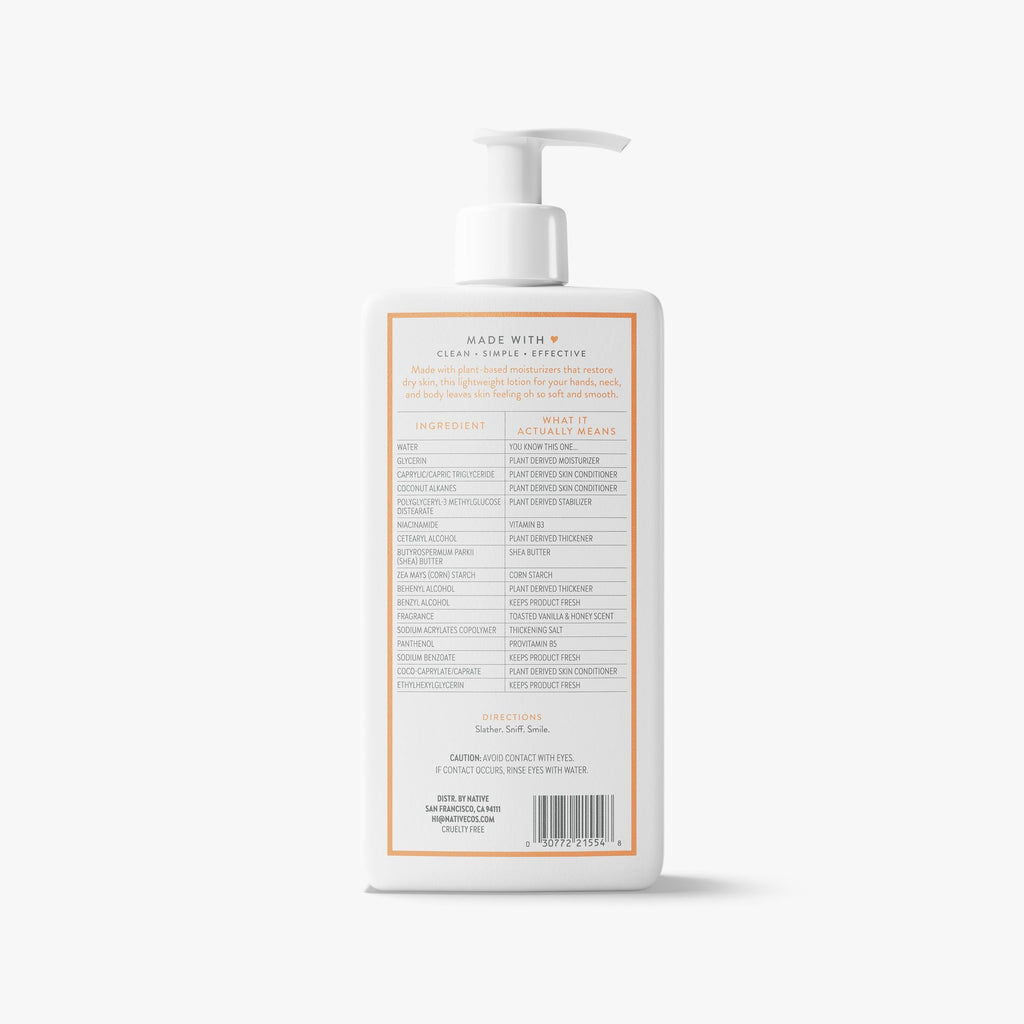 Toasted Vanilla and Honey Body Lotion Classic 16.5oz Care Collection