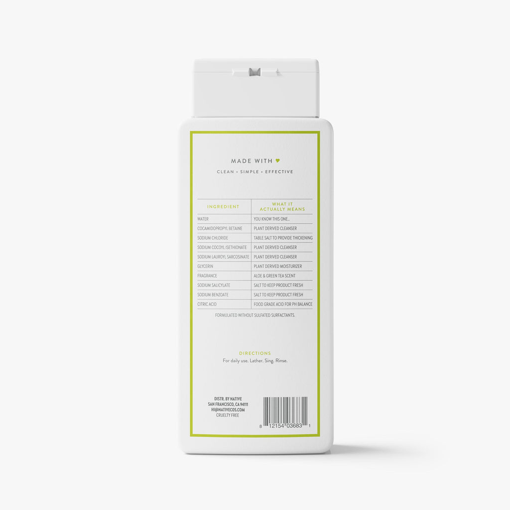 Aloe and Green Tea Body Wash Classic 18oz Care Collection