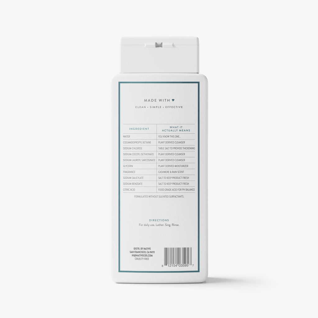 Cashmere and Rain Body Wash Classic 18oz Care Collection