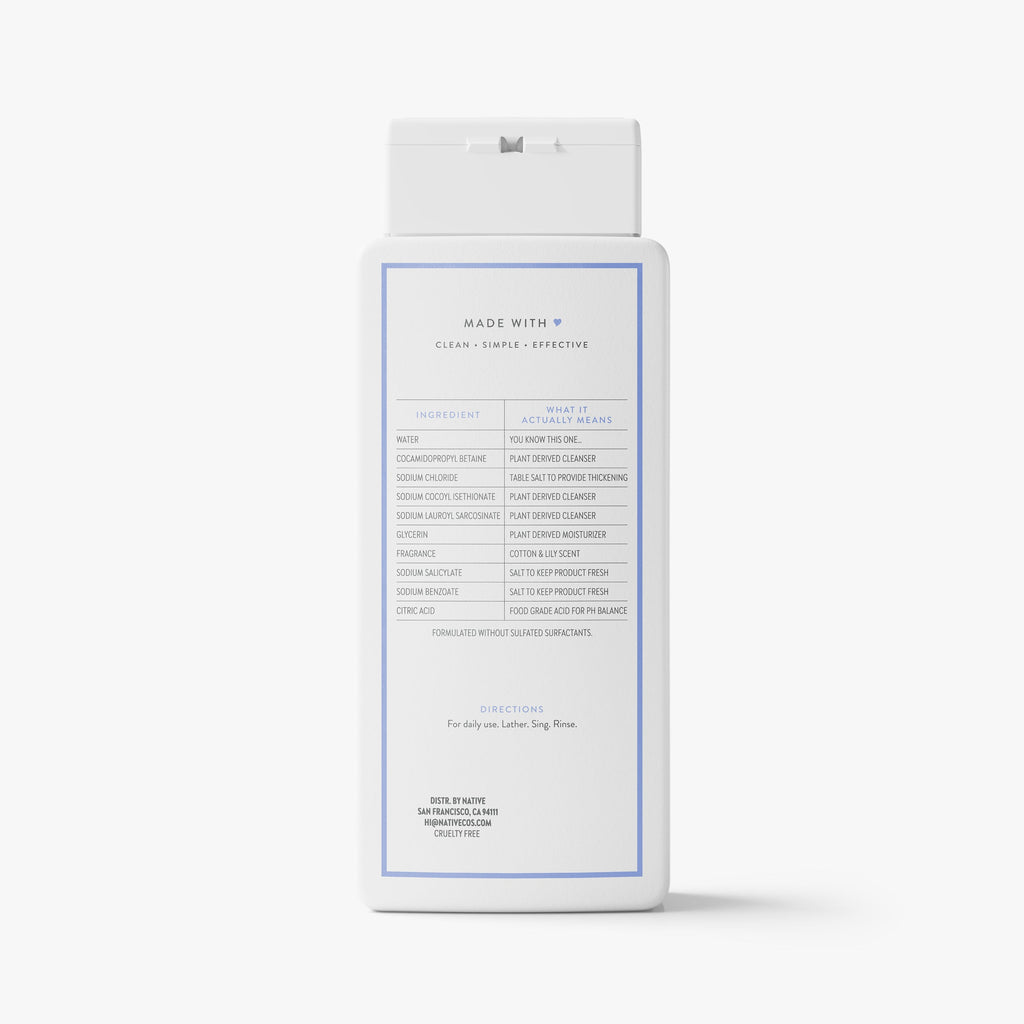Cotton and Lily Body Wash Classic 18oz Care Collection