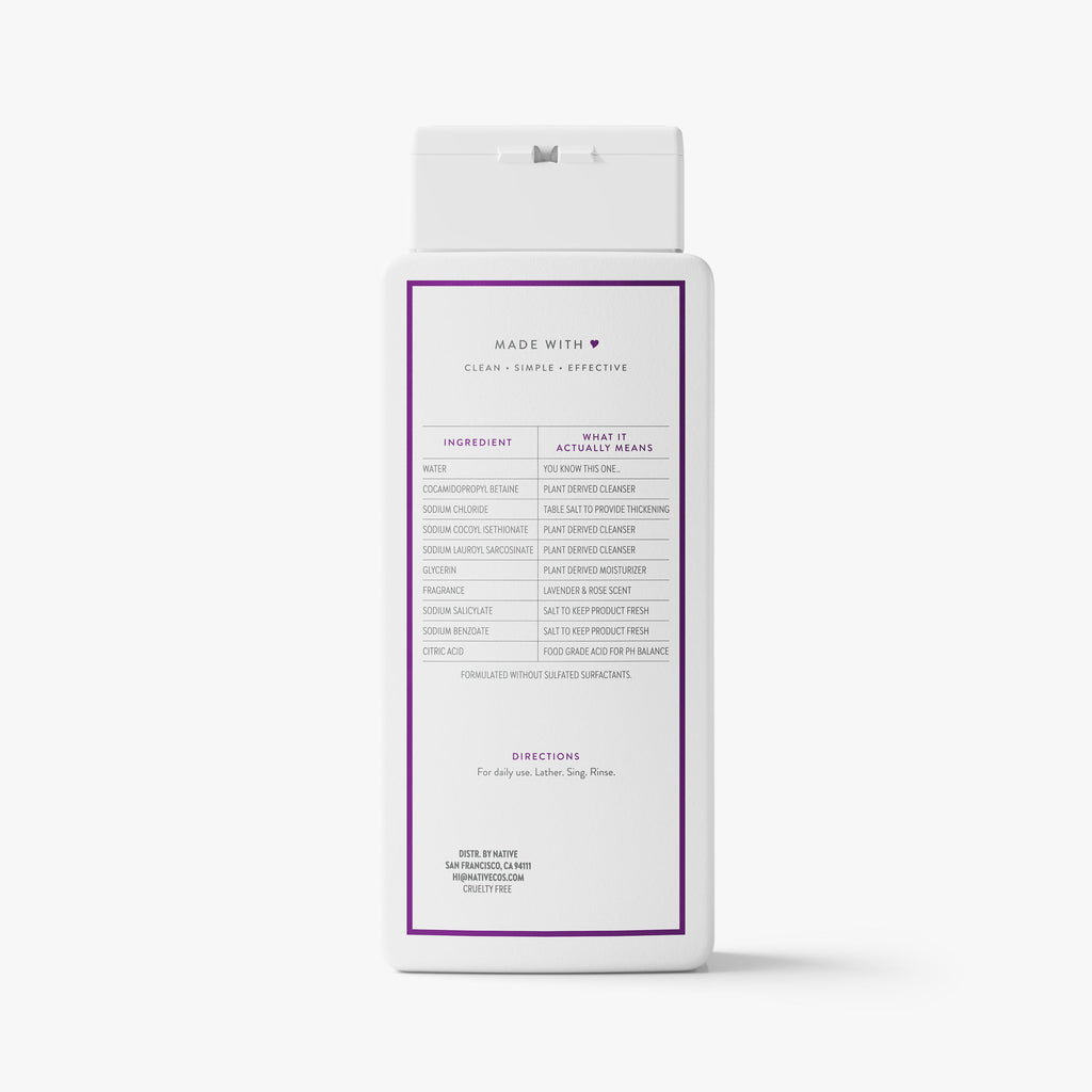 Lavender and Rose Body Wash Classic 18oz Care Collection