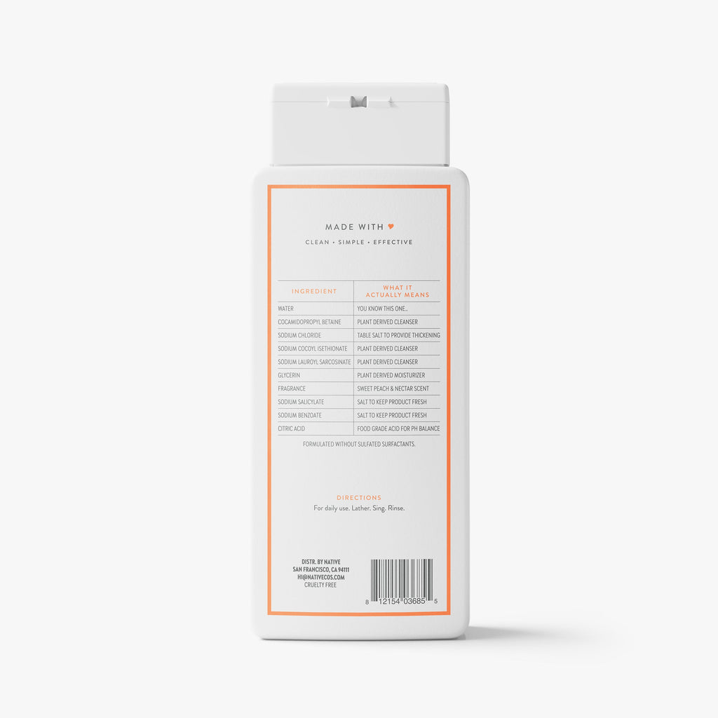Sweet Peach and Nectar Body Wash Classic 18oz Care Collection