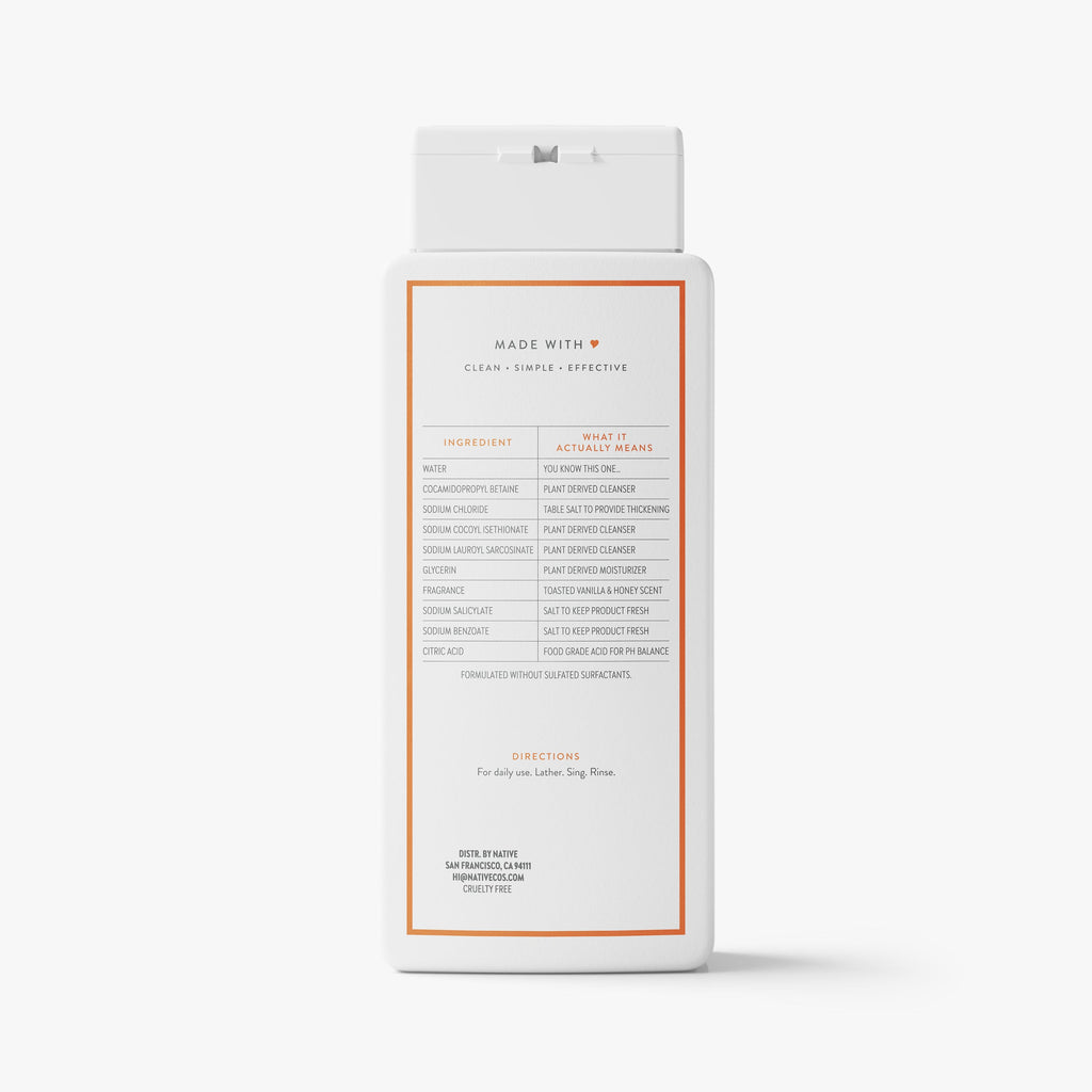 Toasted Vanilla and Honey Body Wash Classic 18oz Care Collection