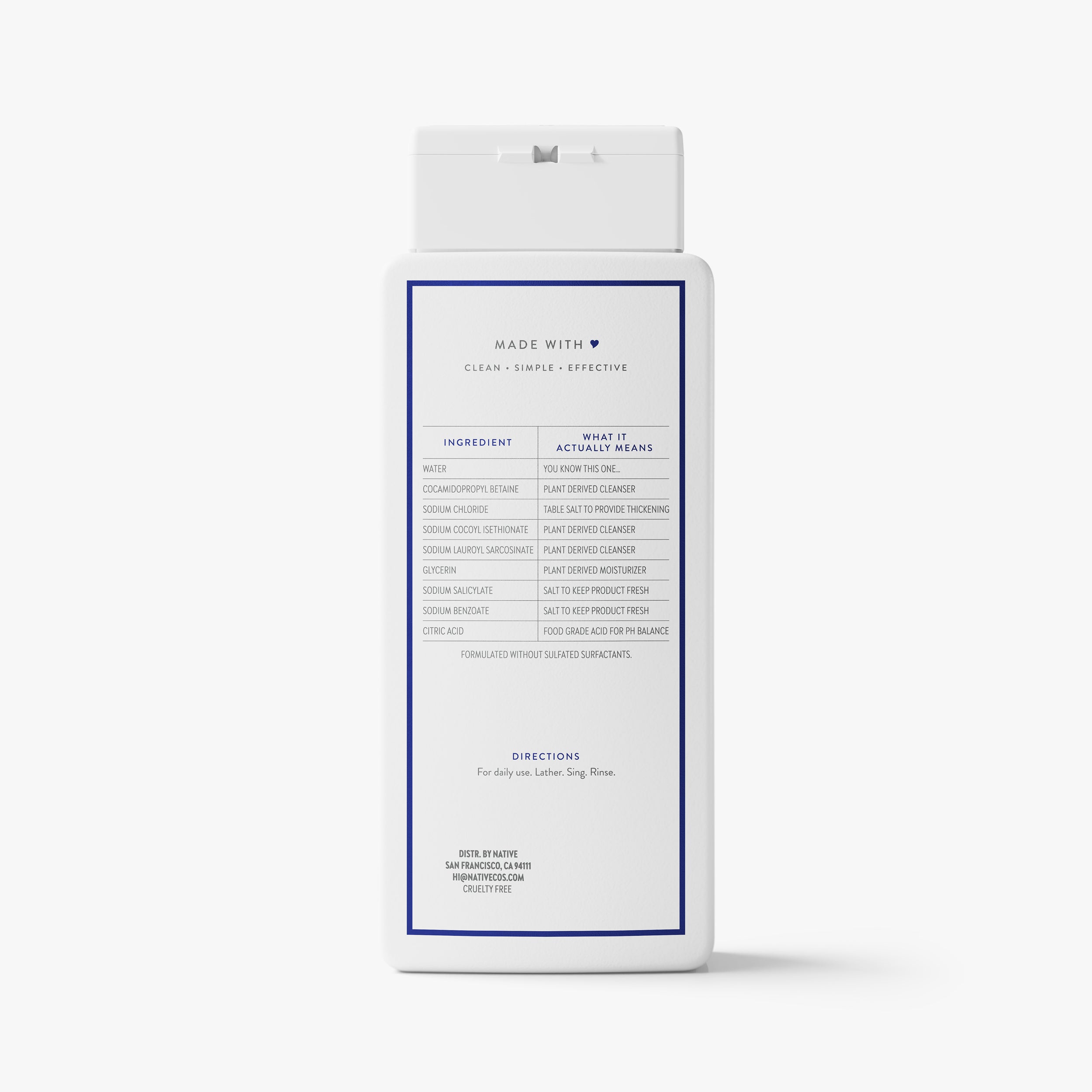 Unscented Body Wash Classic 18oz Care Collection