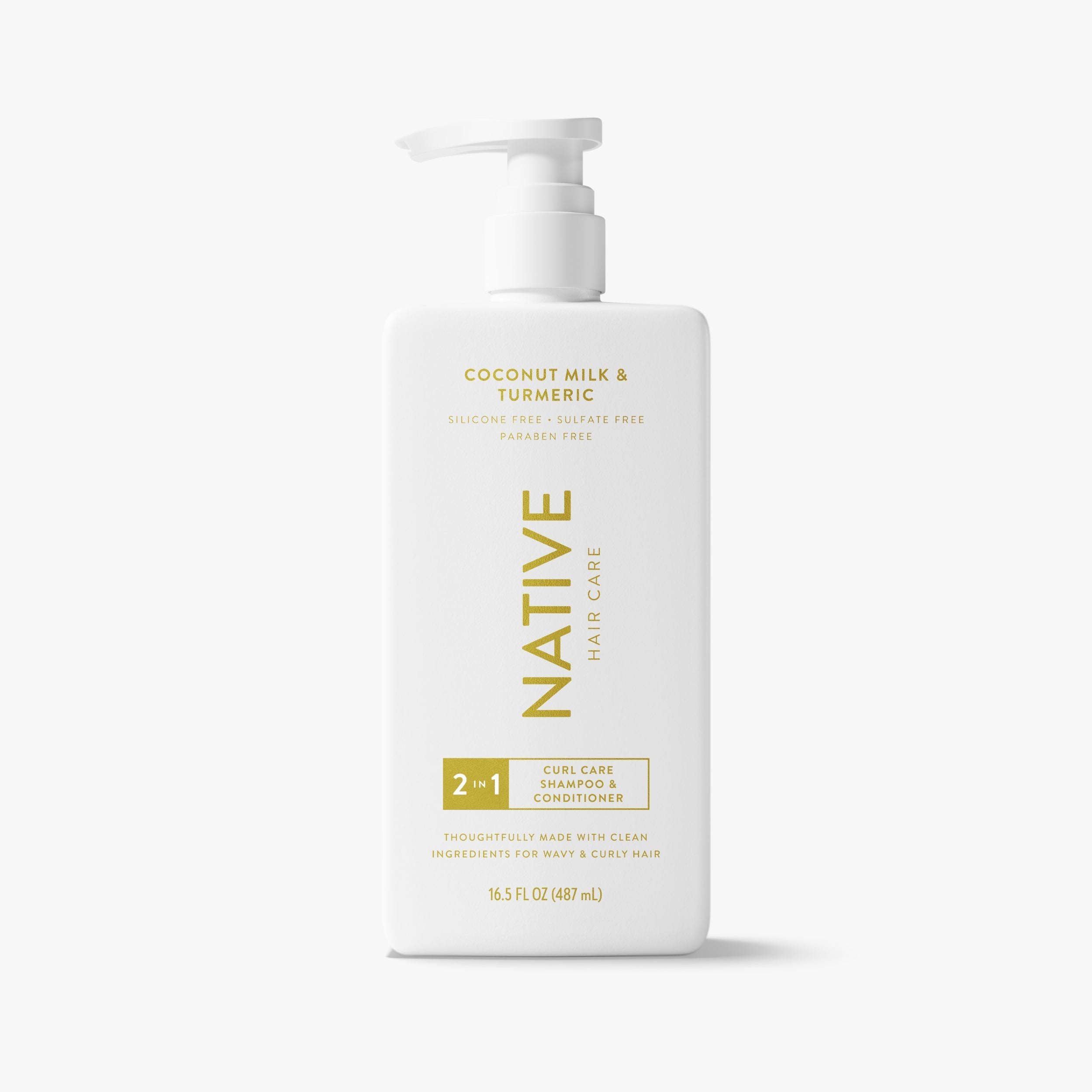 Coconut Milk and Turmeric Curl Care 2 in 1 Shampoo and Conditioner Classic 16.5oz Care Collection