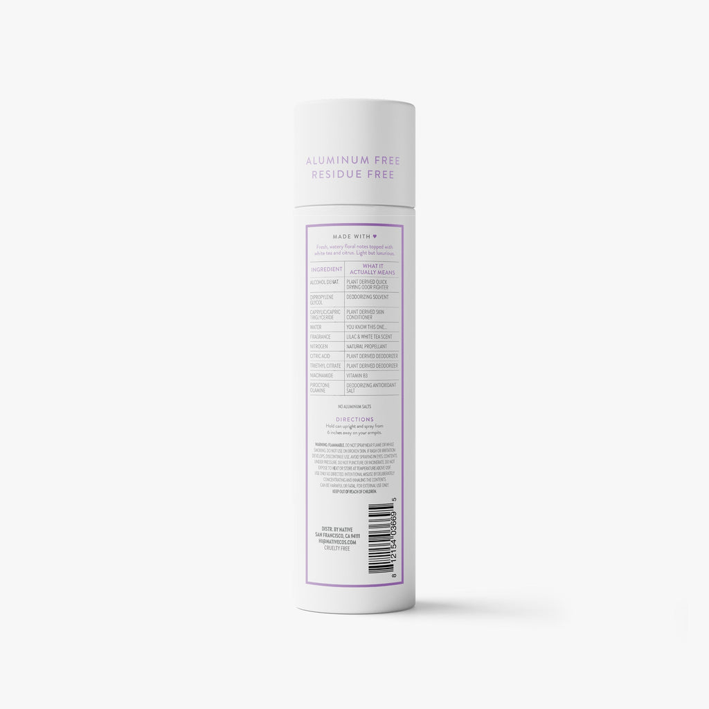 Lilac and White Tea Deodorant Spray Classic 3.5oz Care Collection