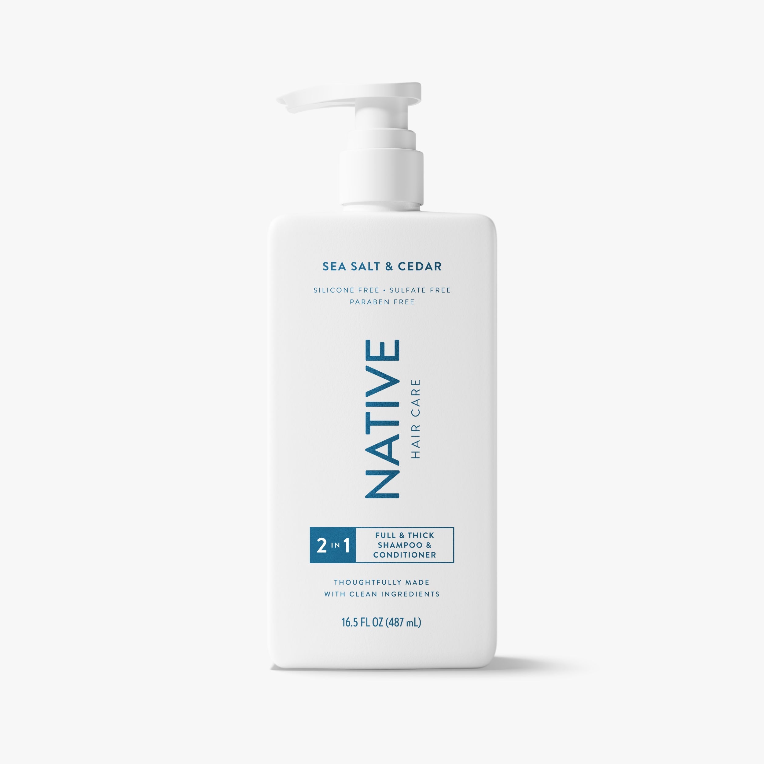 Sea Salt and Cedar Full and Thick 2 in 1 Shampoo and Conditioner Classic 16.5oz Care Collection