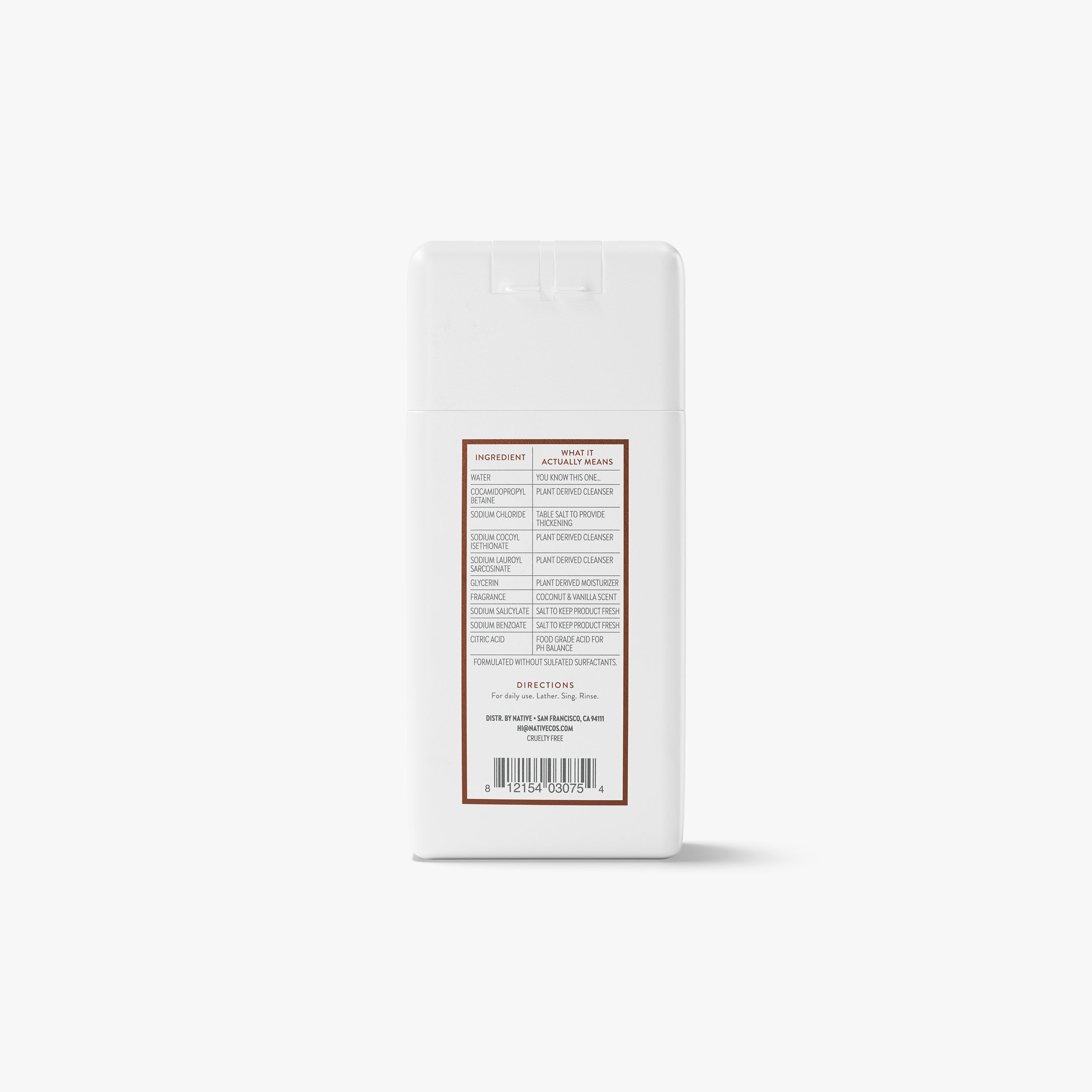Coconut and Vanilla Mini Body Wash Classic 3oz Care Collection