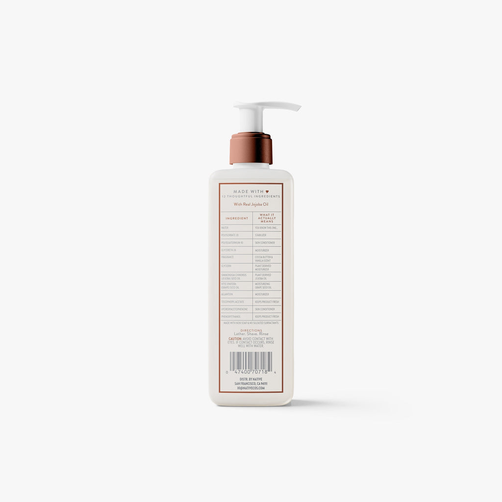 Cocoa Butter and Vanilla Silky Smooth Shave Oil Classic 7.6oz Care Collection