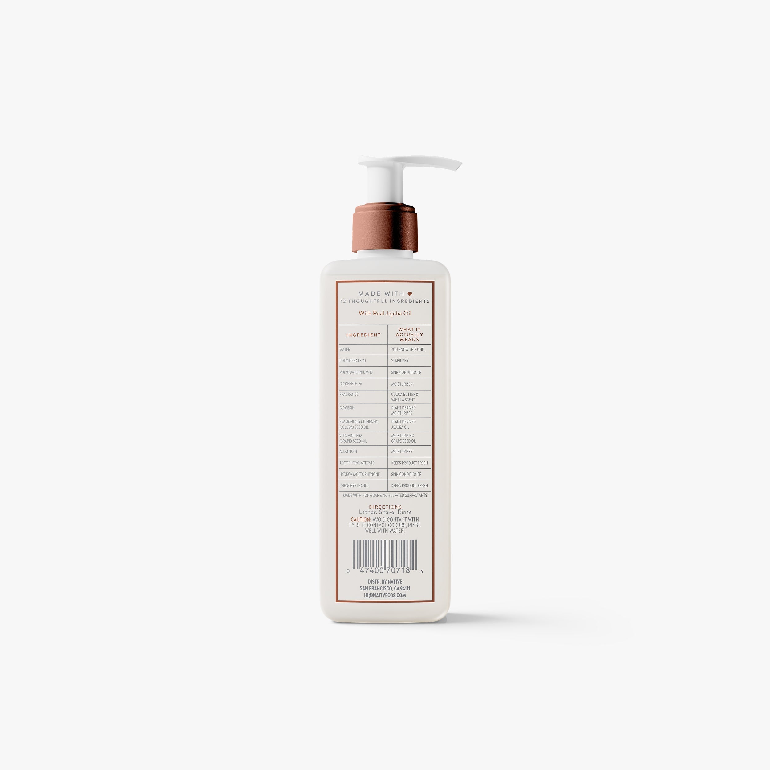 Cocoa Butter and Vanilla Silky Smooth Shave Oil Classic 7.6oz Care Collection