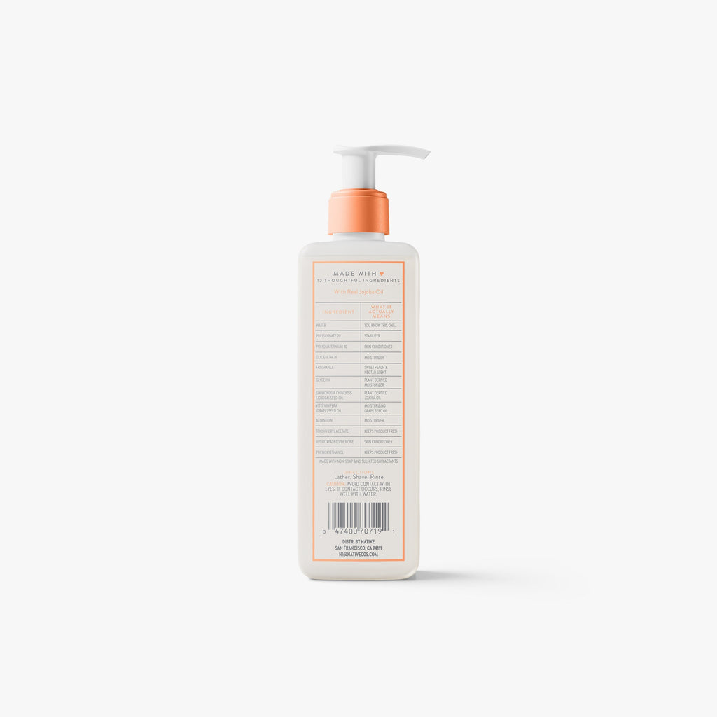 Sweet Peach and Nectar Silky Smooth Shave Oil Classic 7.6oz Care Collection