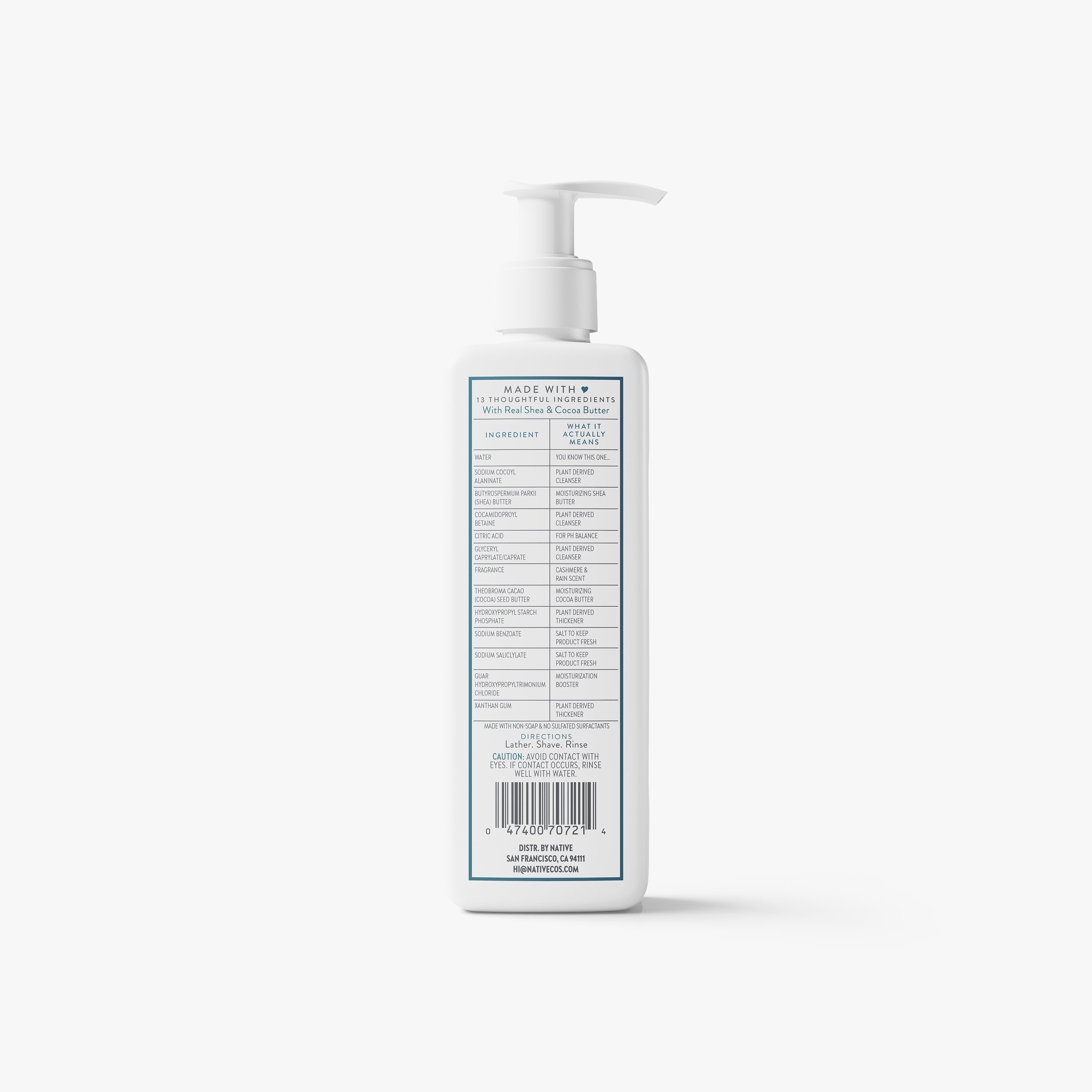 Cashmere and Rain Ultra Moisture Shave Cream Classic 7.6oz Care Collection