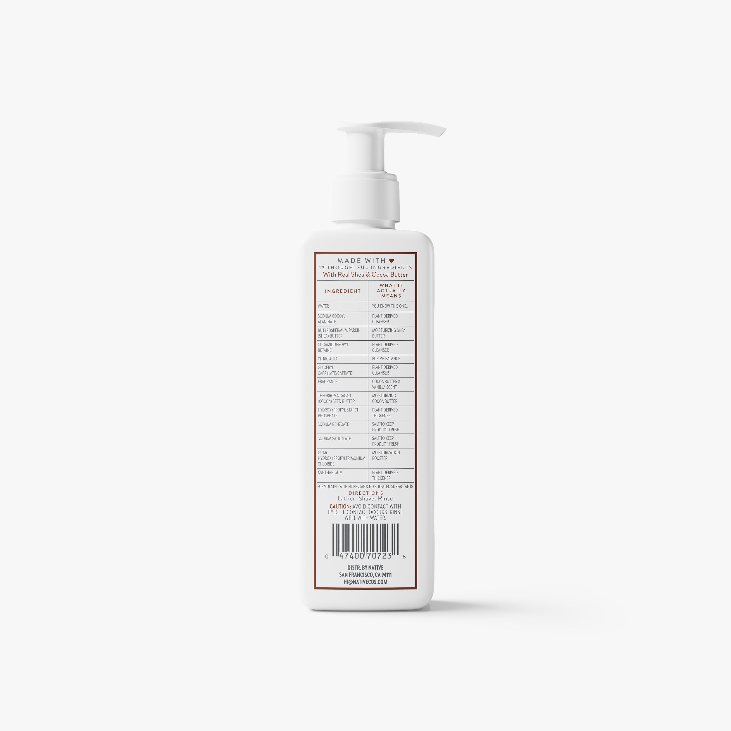 Cocoa Butter and Vanilla Ultra Moisture Shave Cream Classic 7.6oz Care Collection