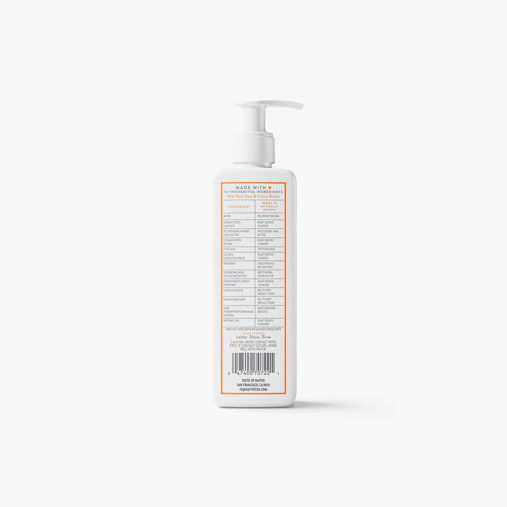 Sweet Peach and Nectar Ultra Moisture Shave Cream Classic 7.6oz Care Collection