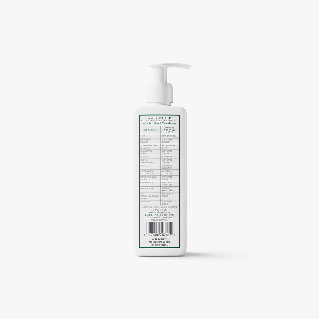 Cedarwood and Jasmine Whole Body Shave Cream Classic 7.6oz Care Collection