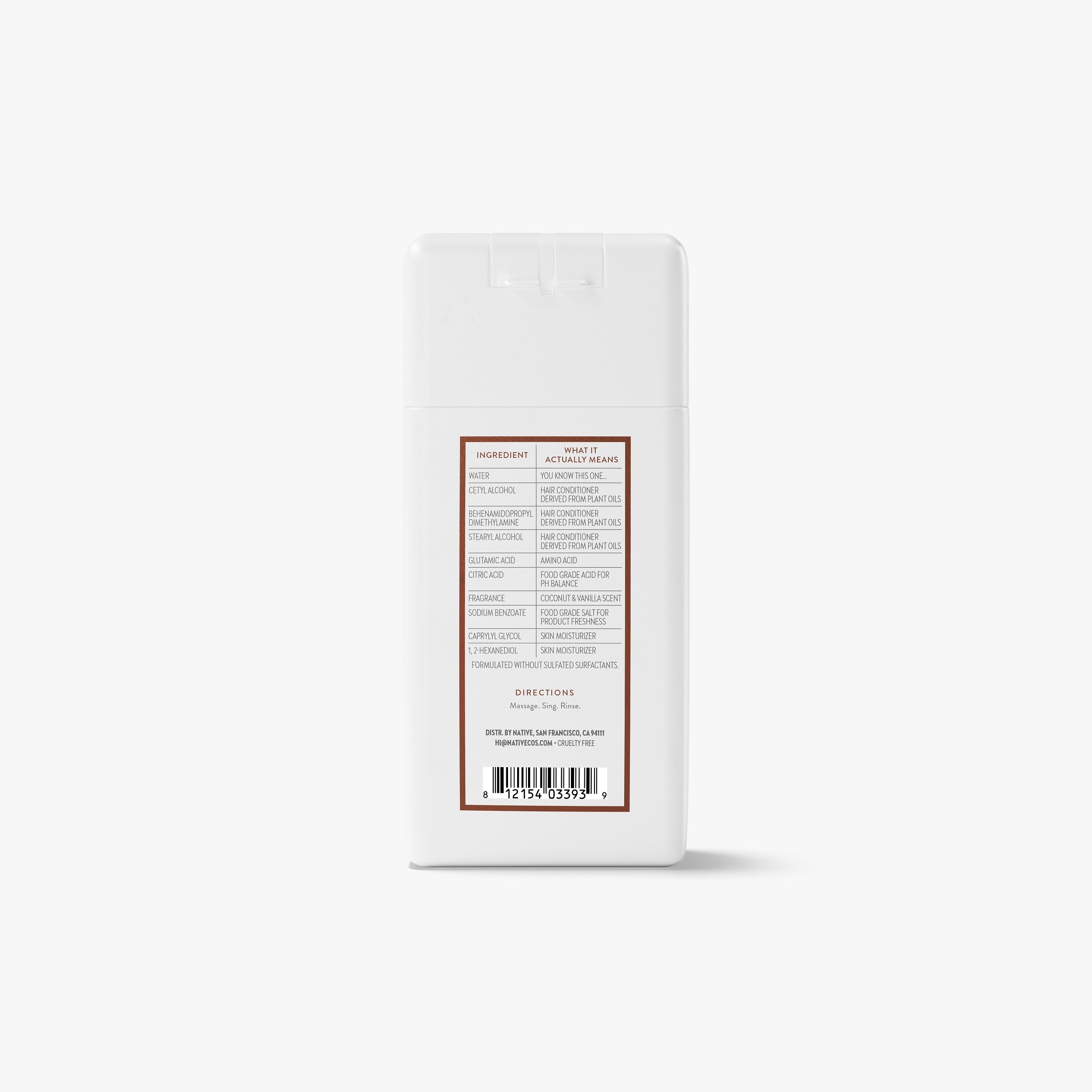 Coconut and Vanilla Mini Moisturizing Conditioner Classic 3oz Care Collection