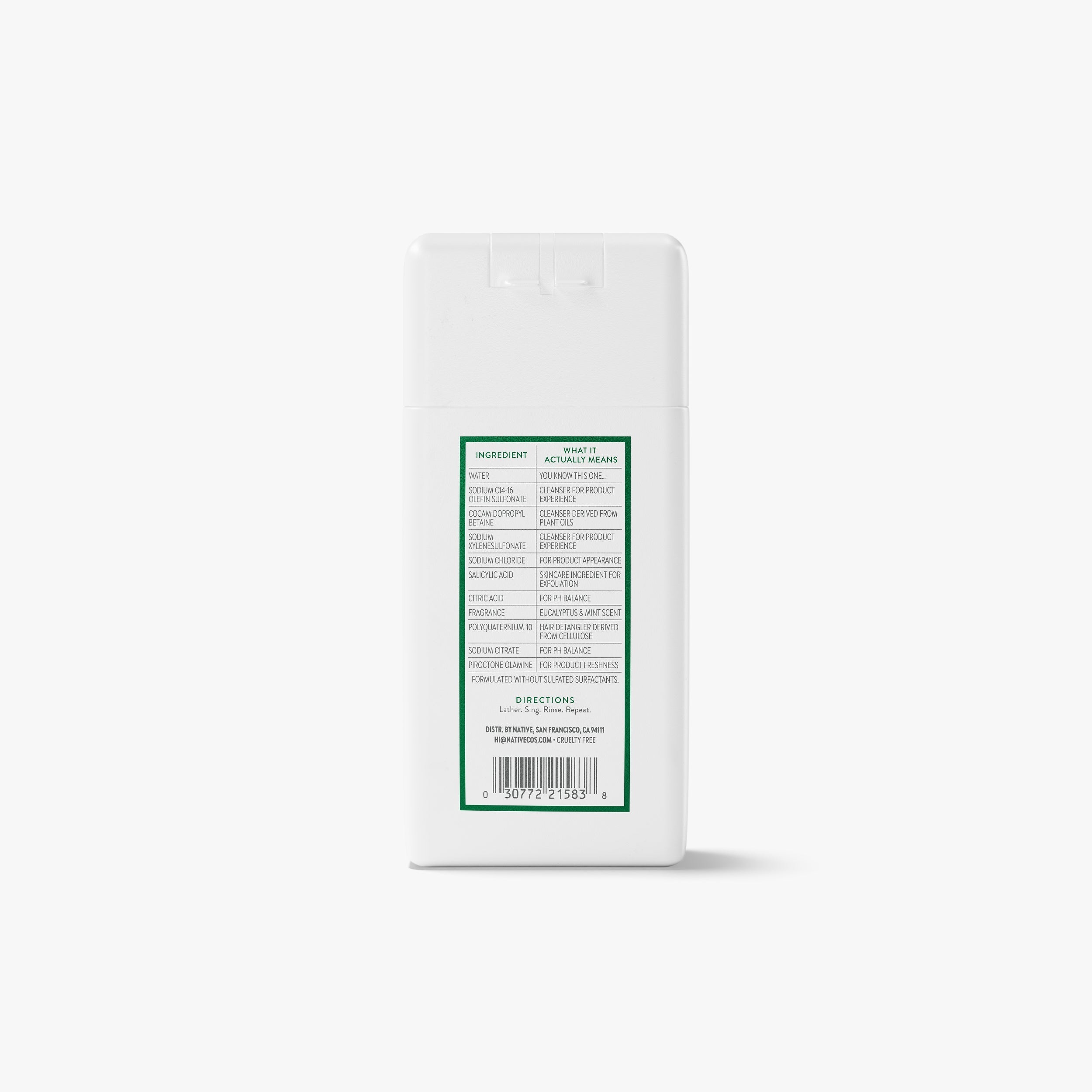Eucalyptus and Mint Mini Scalp Clarifying 2 in 1 Shampoo and Conditioner Classic 3oz Care Collection