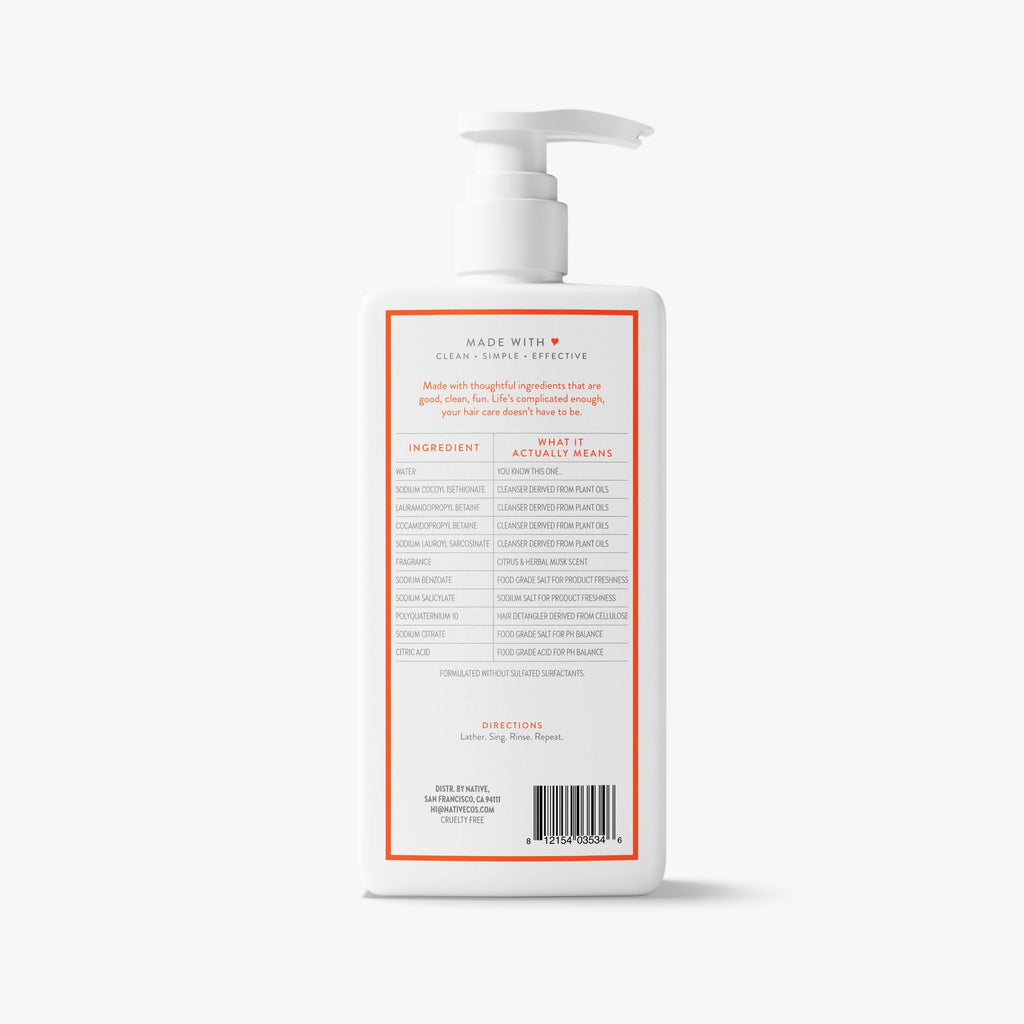 Citrus and Herbal Musk Daily Clean Shampoo Classic 16.5oz Care Collection