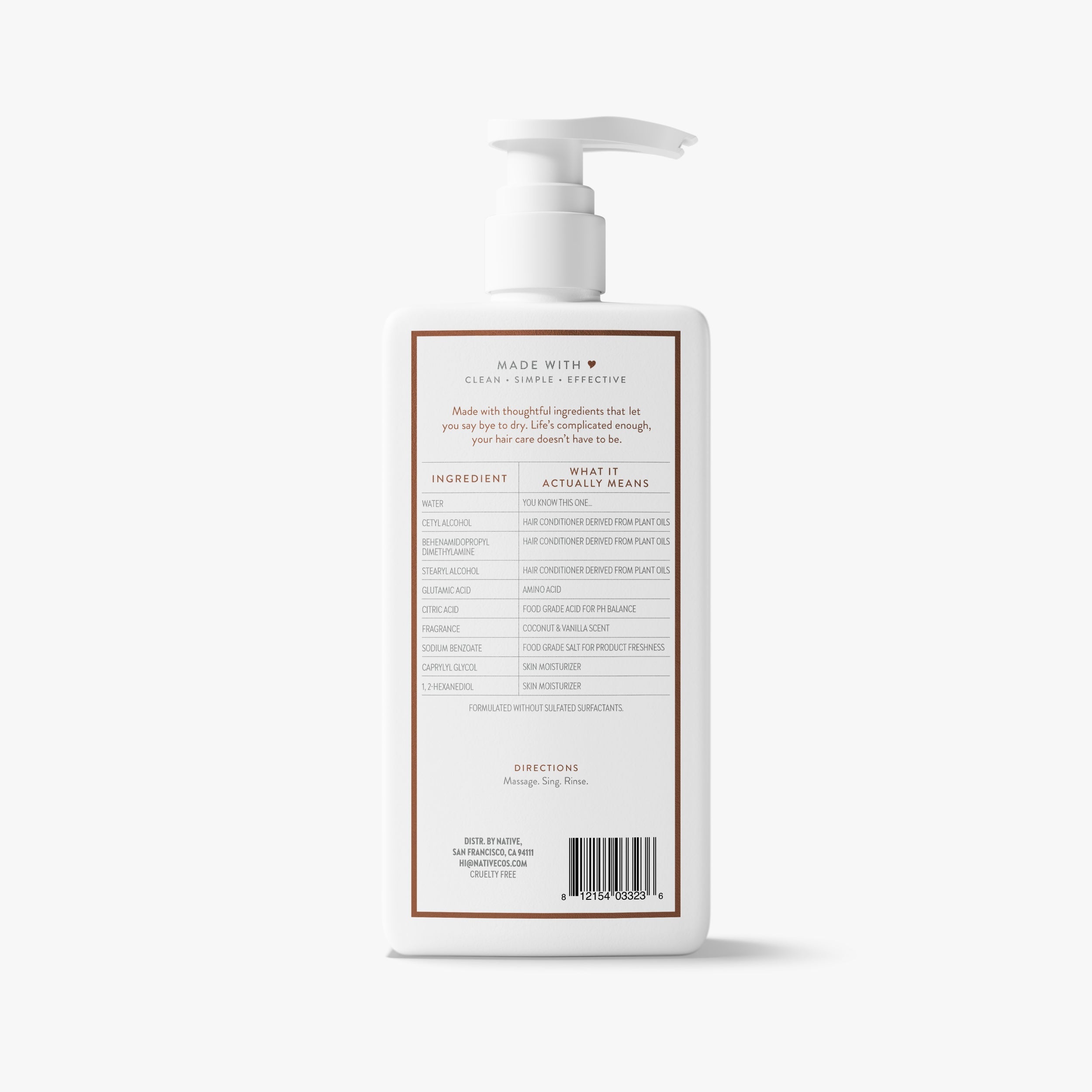 Coconut and Vanilla Moisturizing Conditioner Classic 16.5oz Care Collection