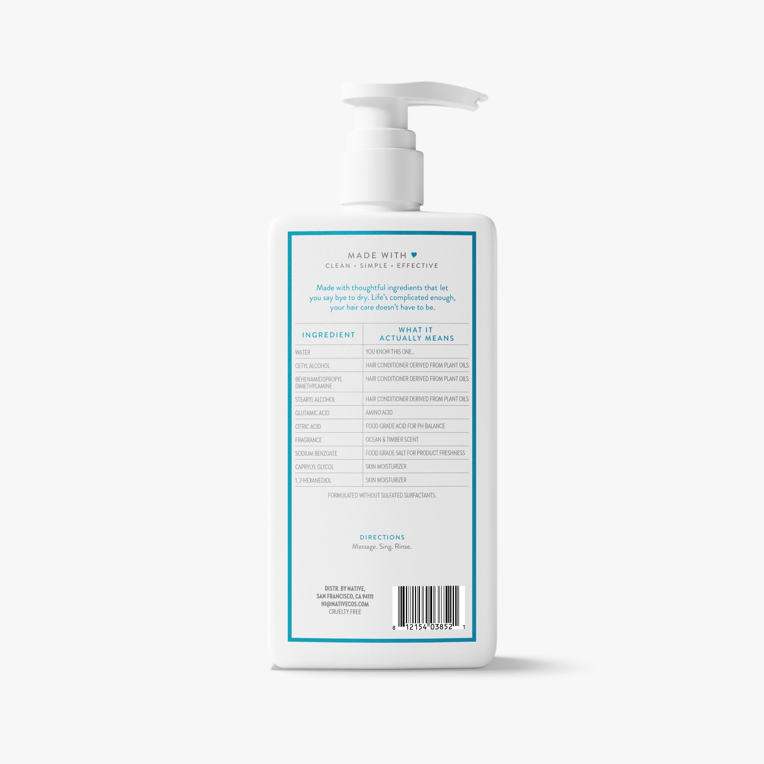 Ocean and Timber Moisturizing Conditioner Classic 16.5oz Care Collection