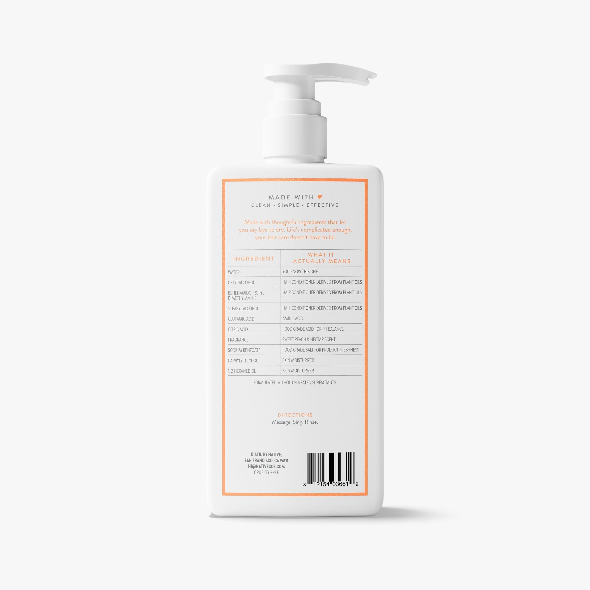 Sweet Peach and Nectar Moisturizing Conditioner Classic 16.5oz Care Collection