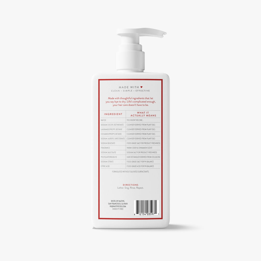 Warm Cider and Cinnamon Moisturizing Shampoo Classic 16.5oz Care Collection