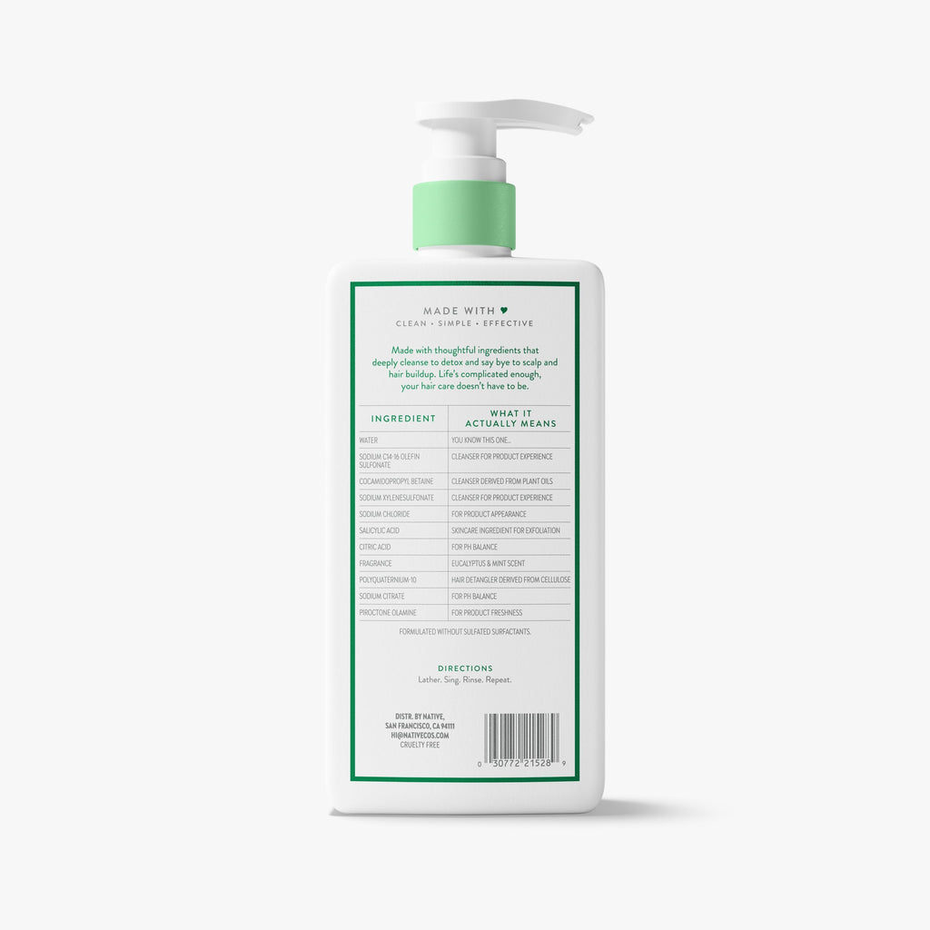 Eucalyptus and Mint Scalp Clarifying Shampoo Classic 16.5oz Care Collection