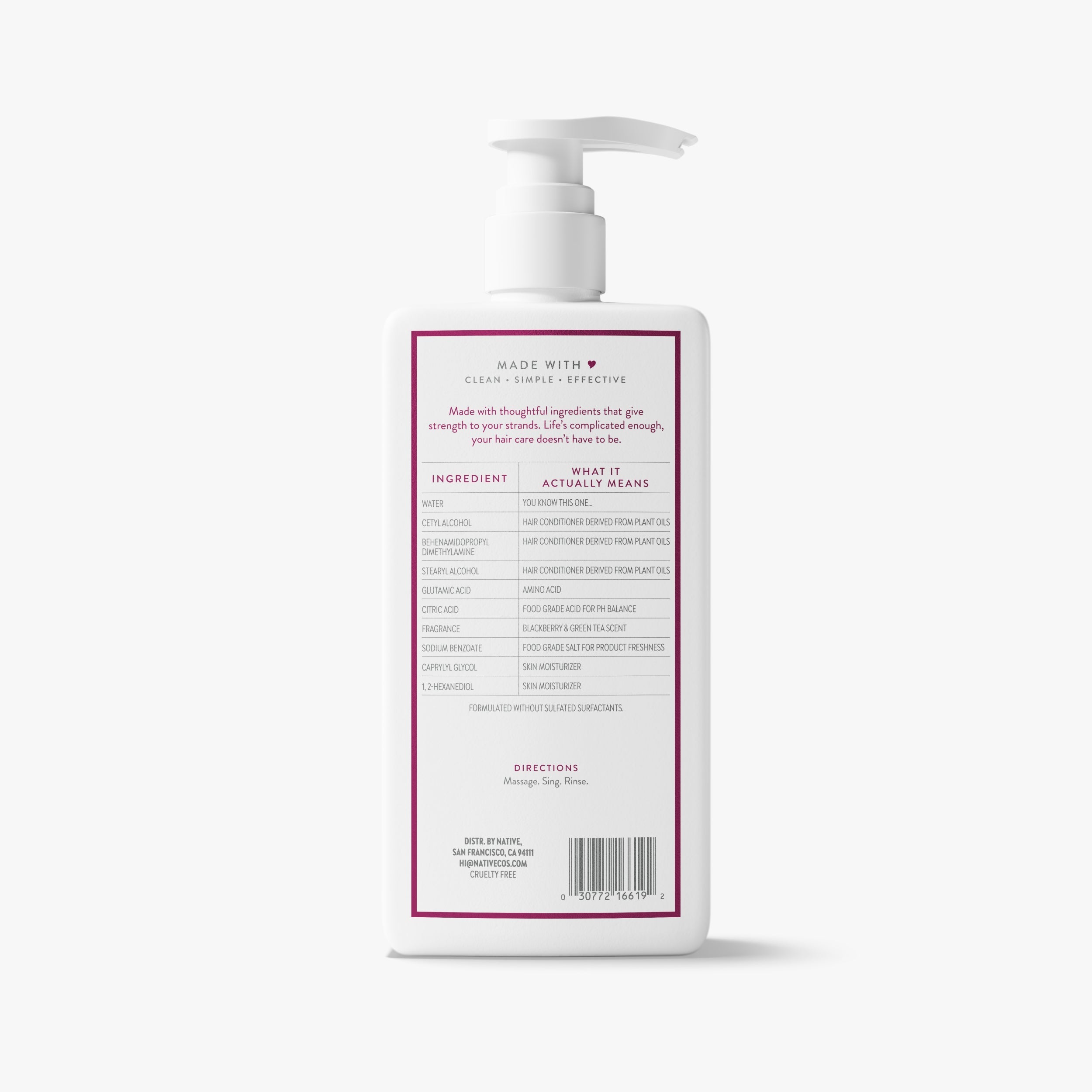 Blackberry and Green Tea Strengthening Conditioner Classic 16.5oz Care Collection