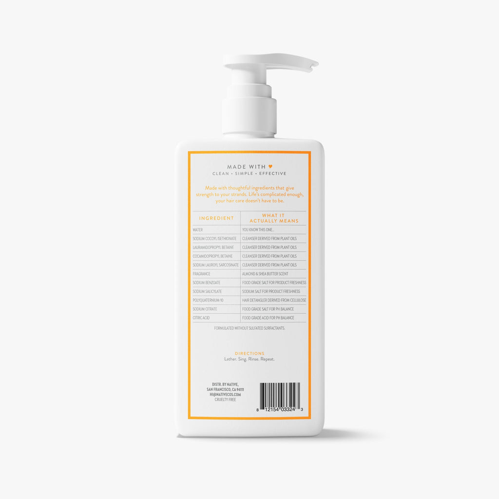 Almond and Shea Butter Strengthening Shampoo Classic 16.5oz Care Collection