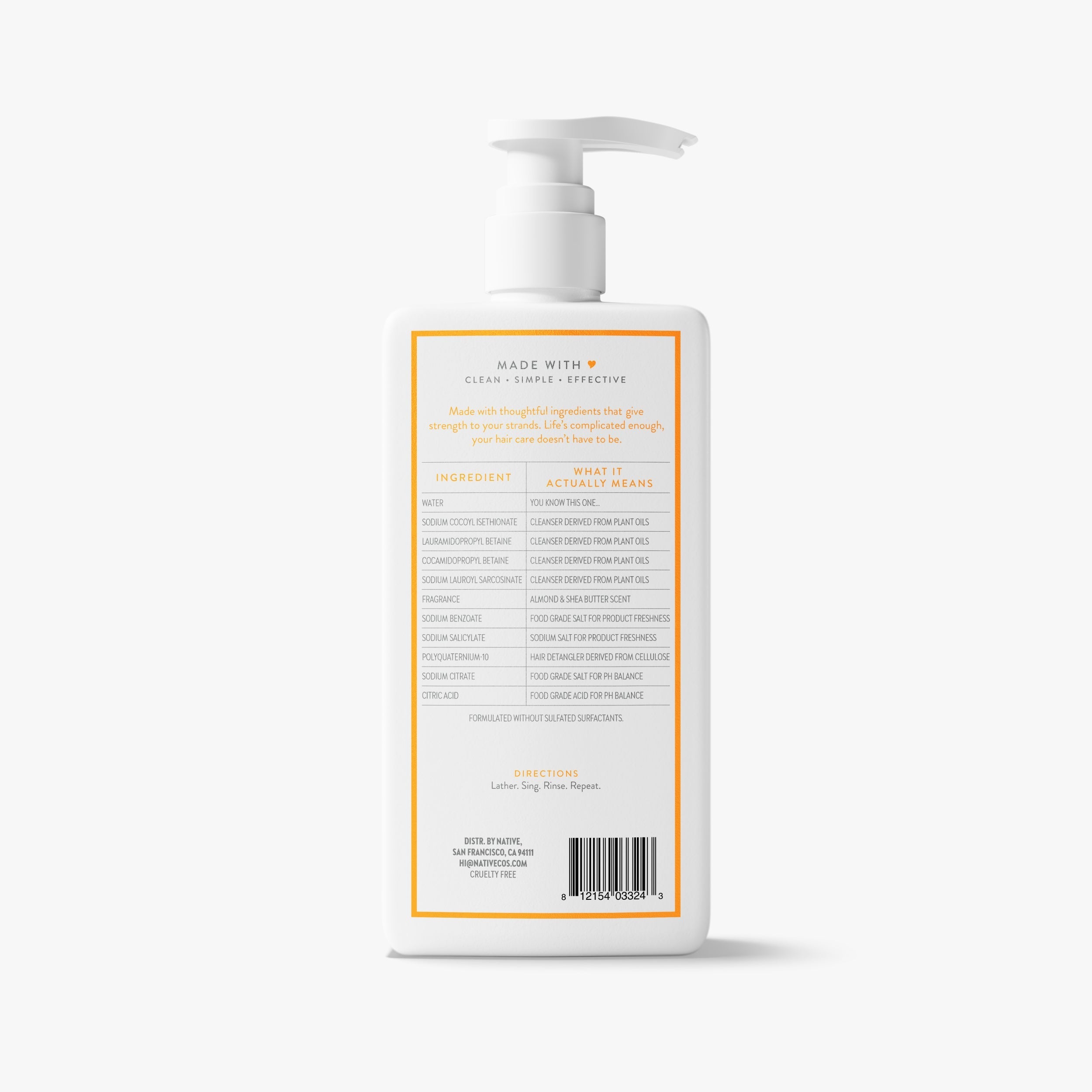 Almond and Shea Butter Strengthening Shampoo Classic 16.5oz Care Collection