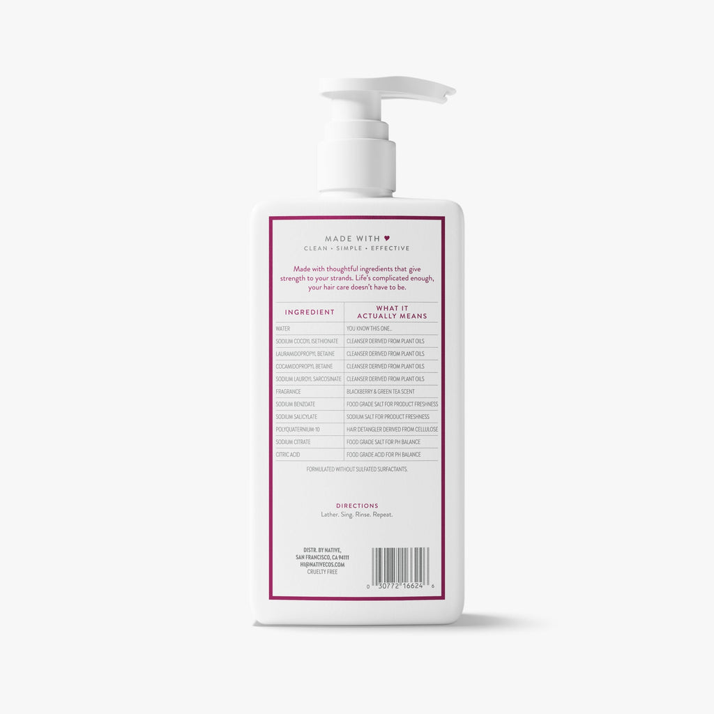Blackberry and Green Tea Strengthening Shampoo Classic 16.5oz Care Collection